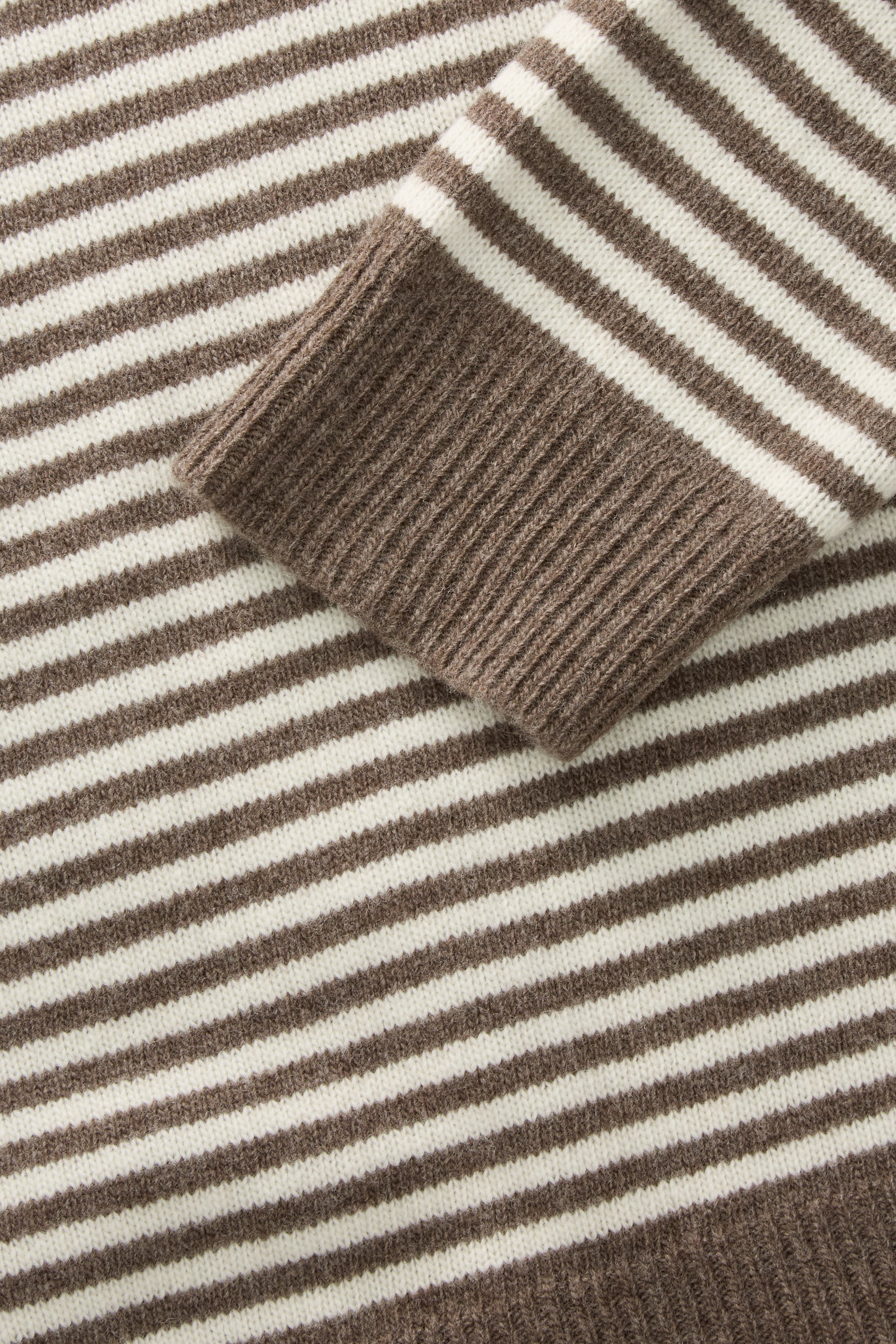 Skall Studio Cameron jumper Jumper White/Brown mélange stripe