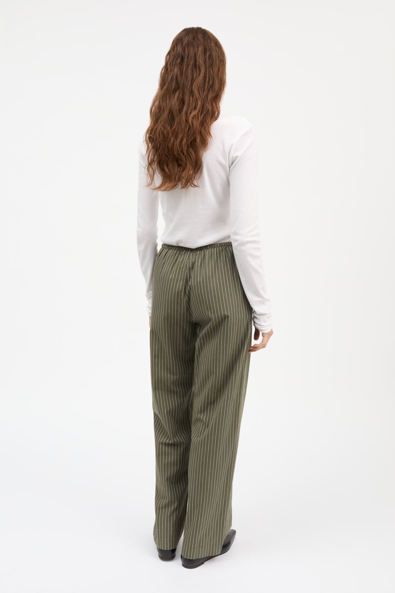 Skall Studio Addie pants Pants Green/White stripe