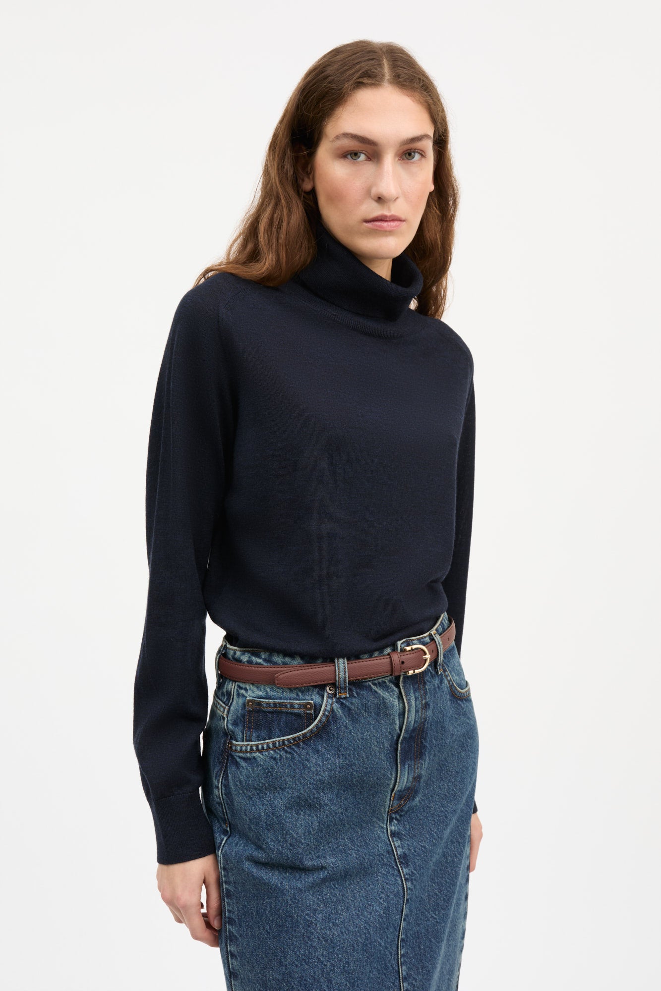 Skall Studio Amara t-neck jumper Turtleneck Dark navy