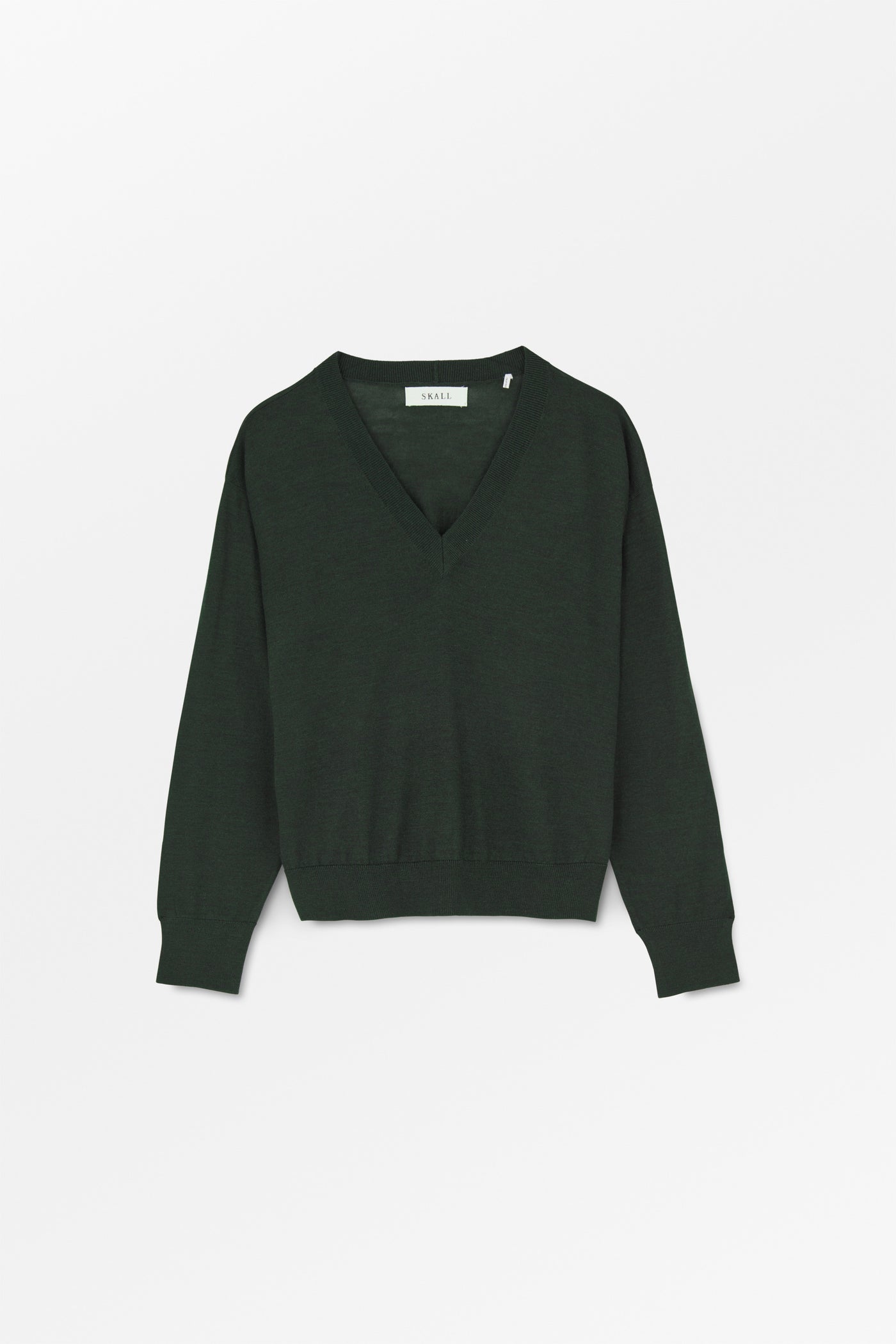Skall Studio Amethyst V-neck jumper Jumper Dark pine