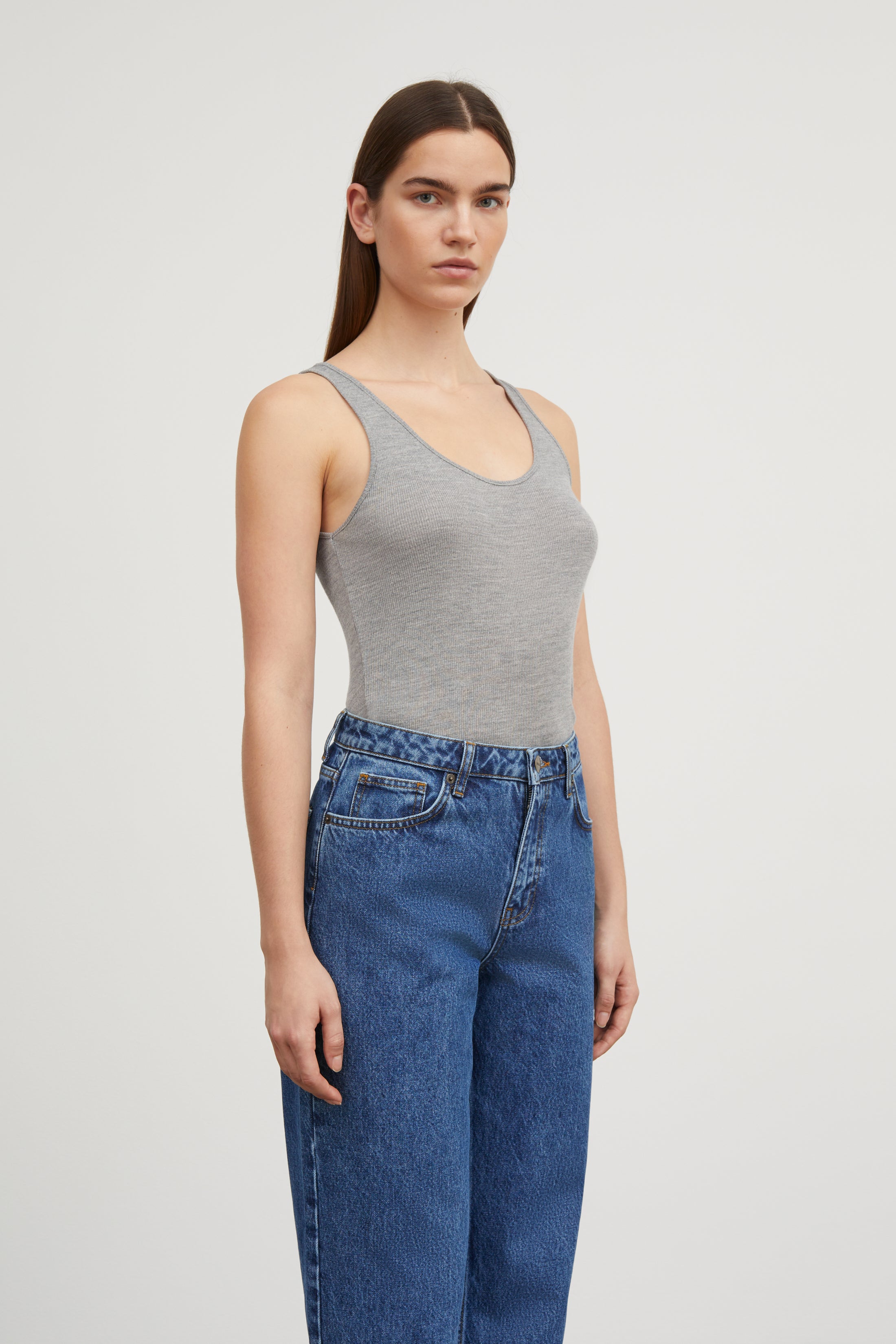 Skall Studio Amy Top Top Grey melange