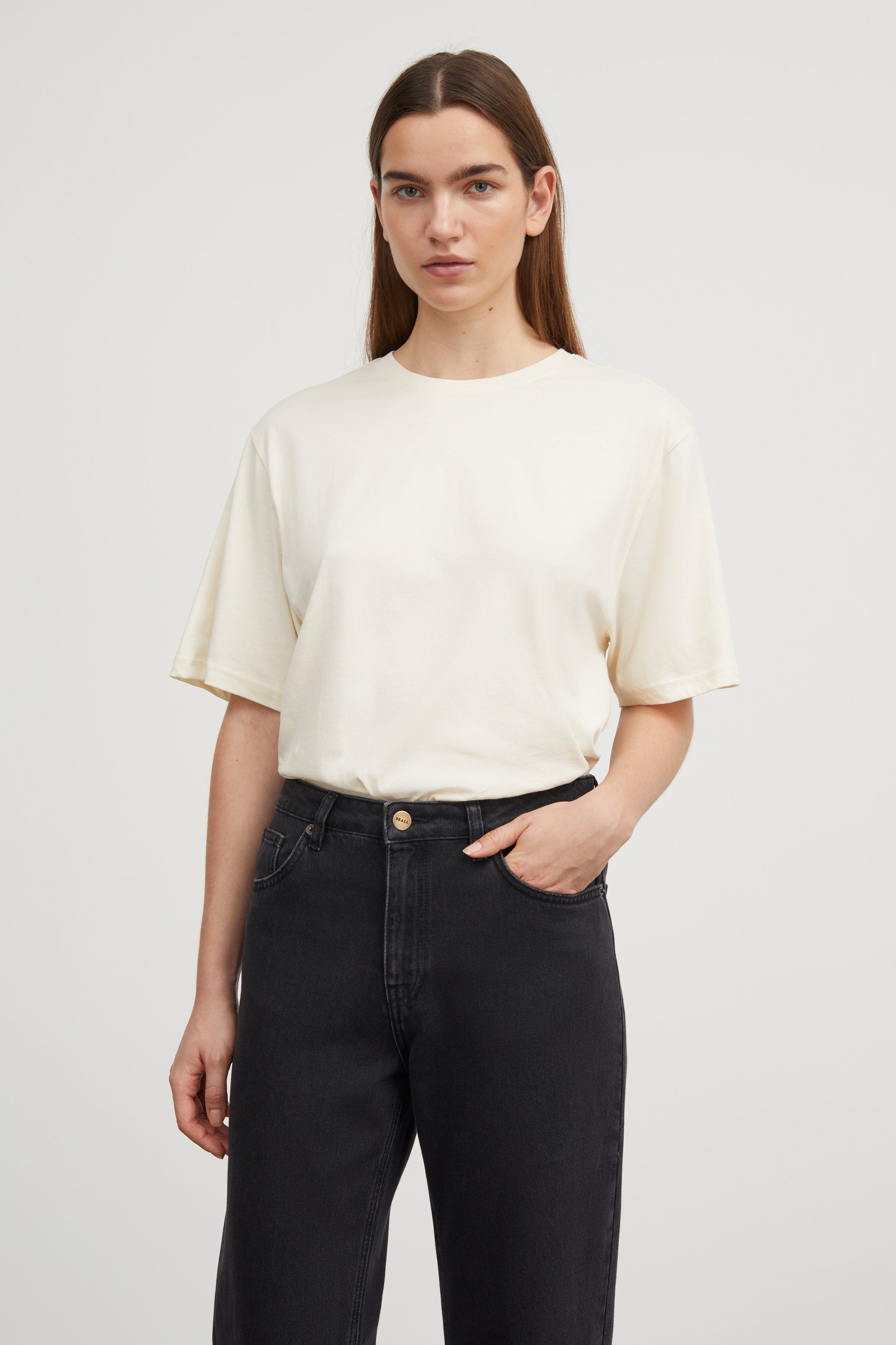 Skall Studio Andy oversize tee T-shirt Light Cream