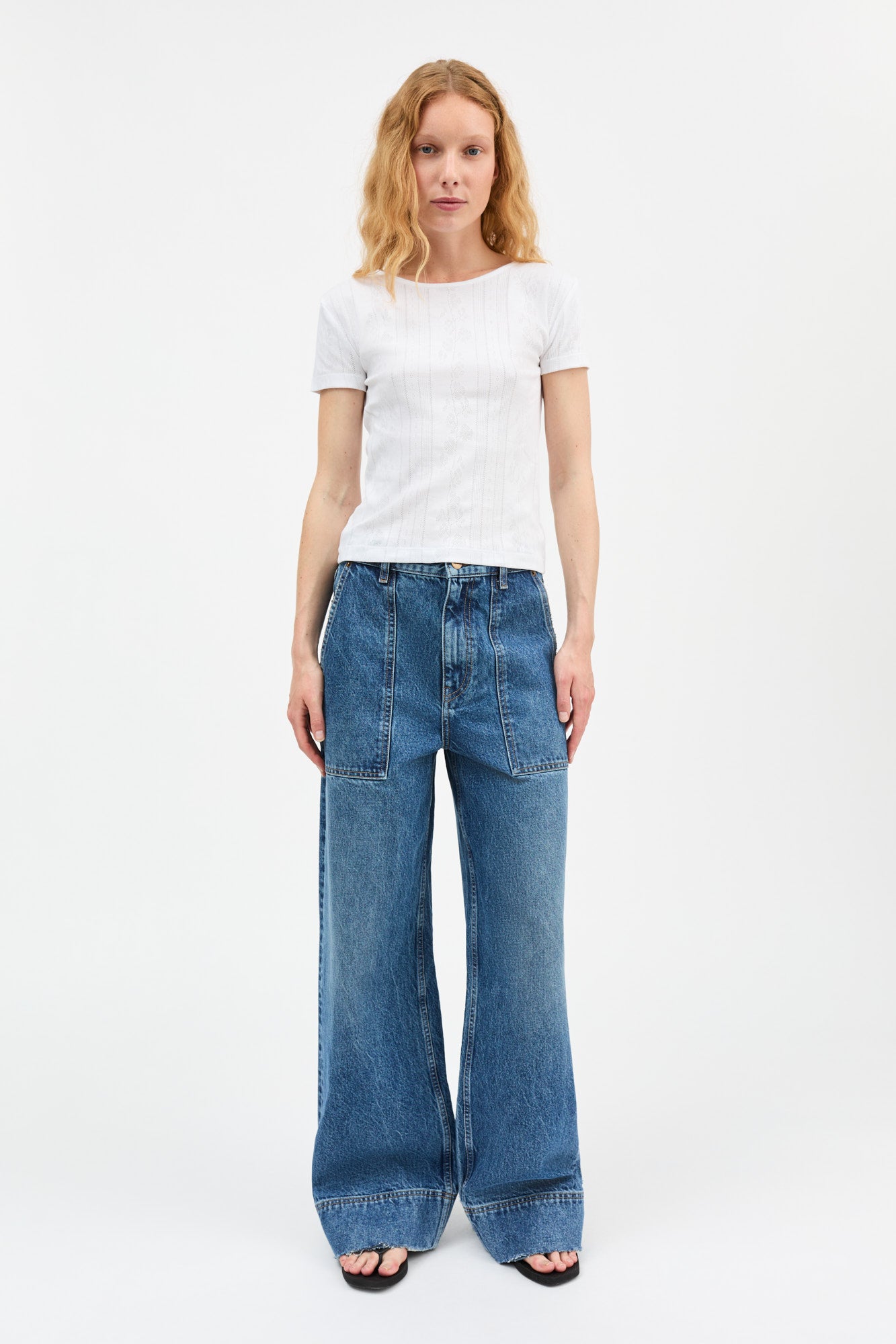 Skall Studio Anna cap sleeve tee Tank top Optic white