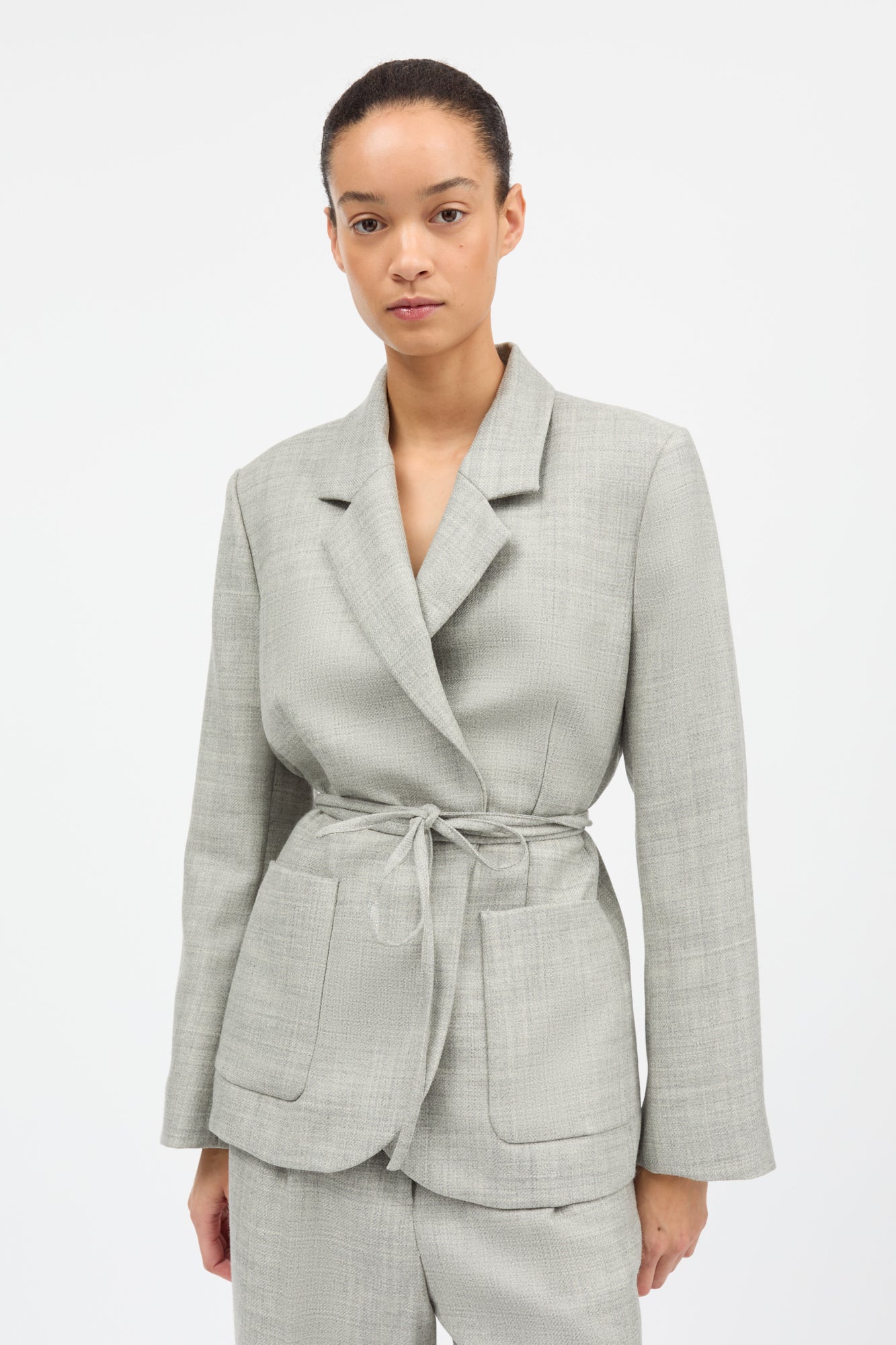 Skall Studio Bella blazer Blazer Light grey mélange
