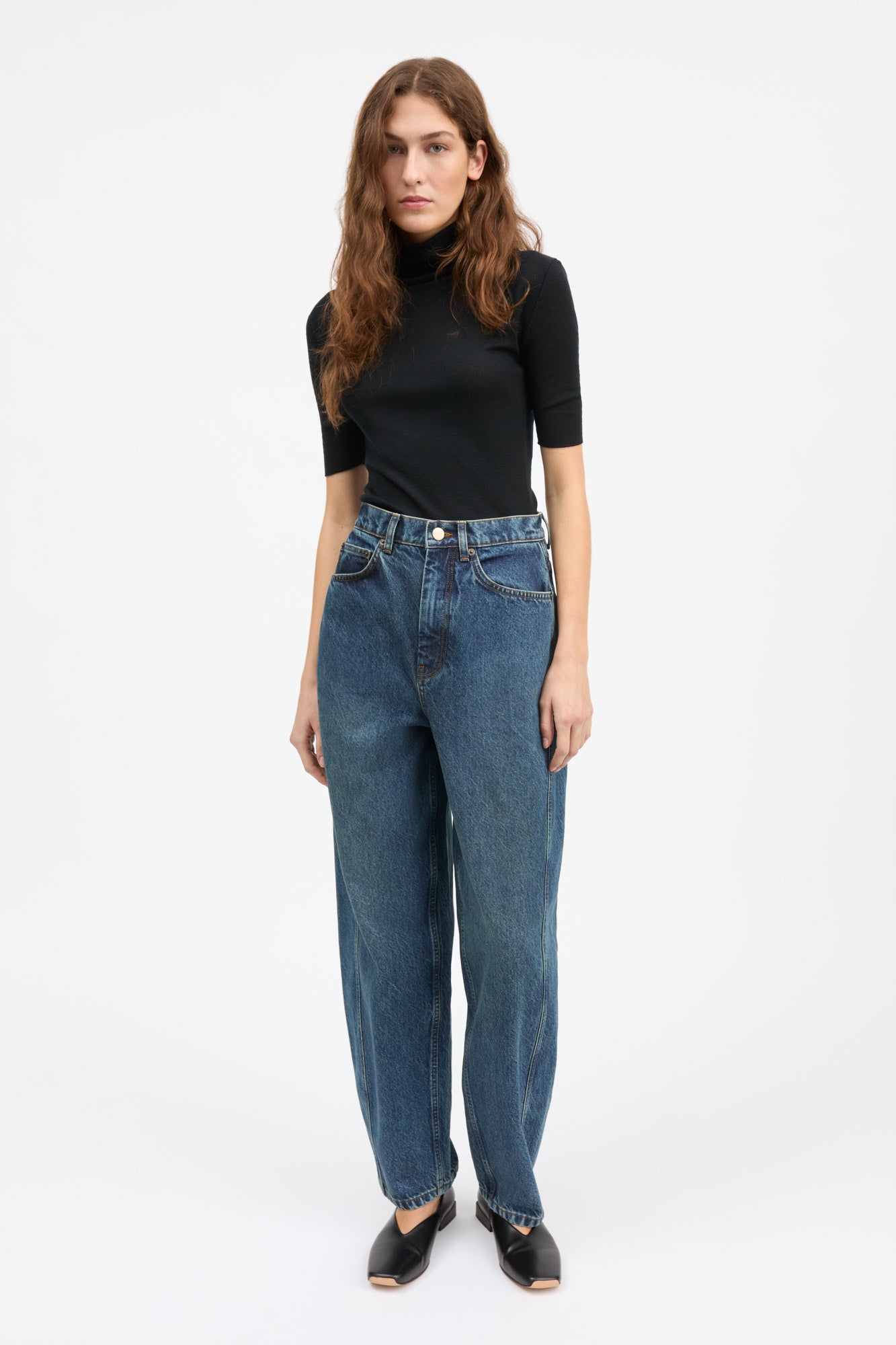 Skall Studio Bille barrel jeans Jeans Washed dark blue