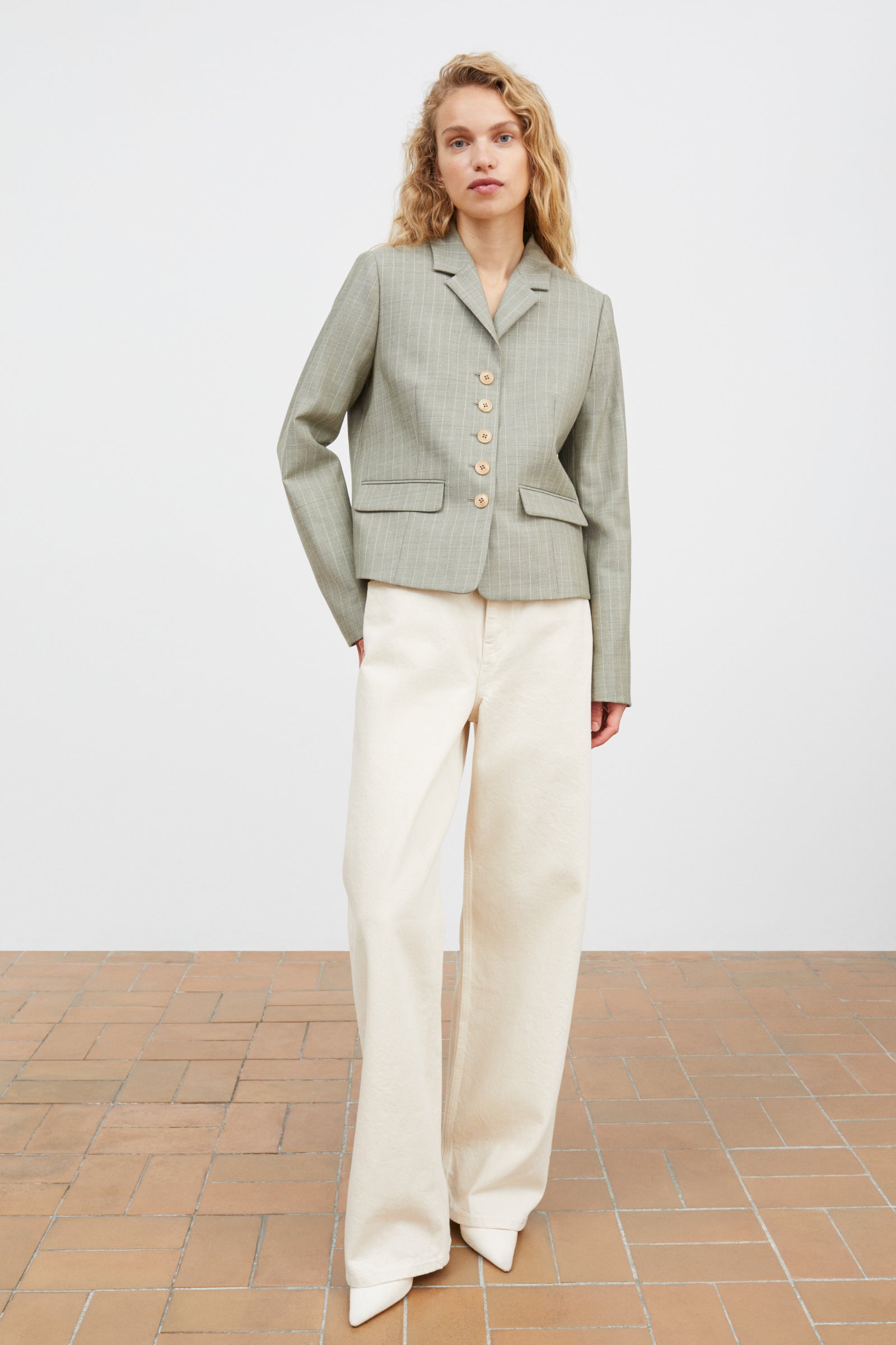 Skall Studio Blond jacket Jacket Light grey/Ecru