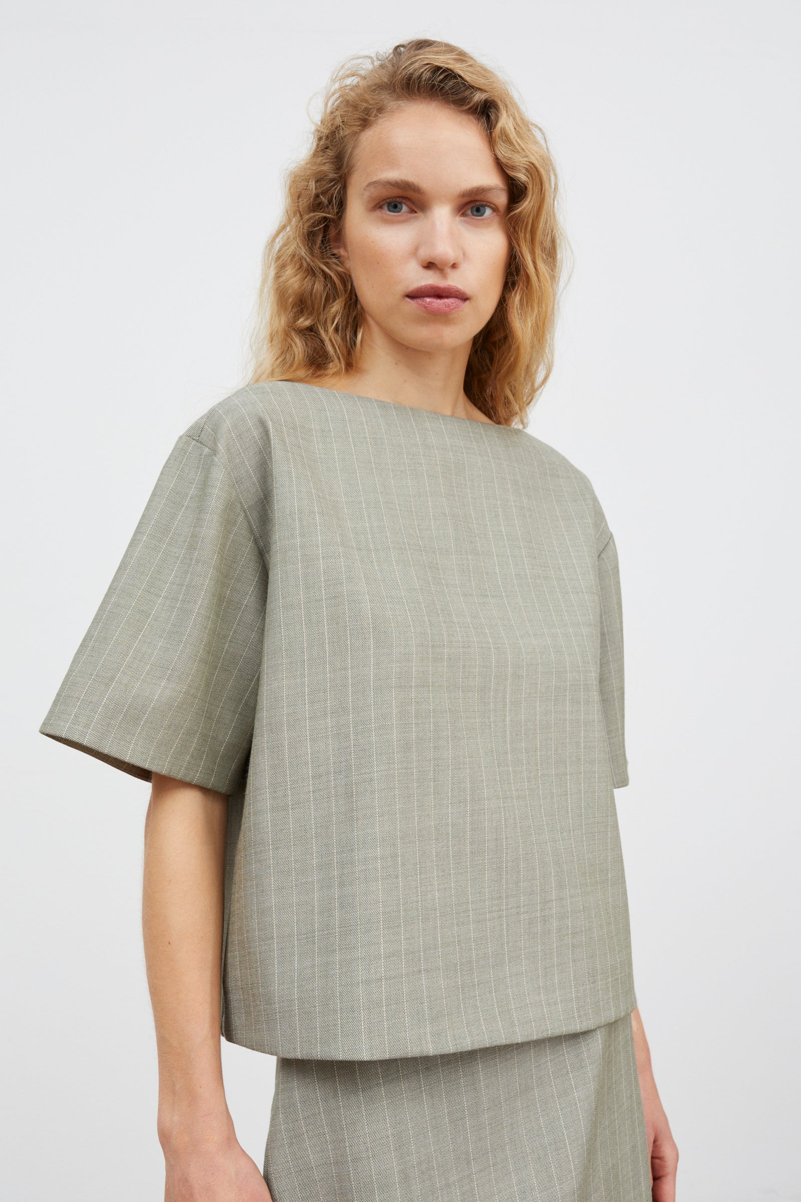 Skall Studio Blond tee Blouse Light grey/Ecru