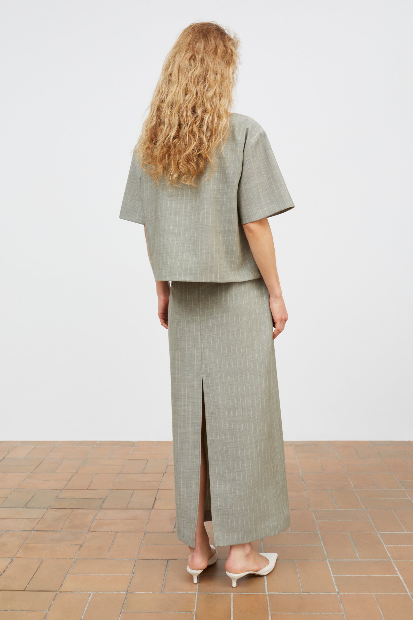 Skall Studio Blond tee Blouse Light grey/Ecru