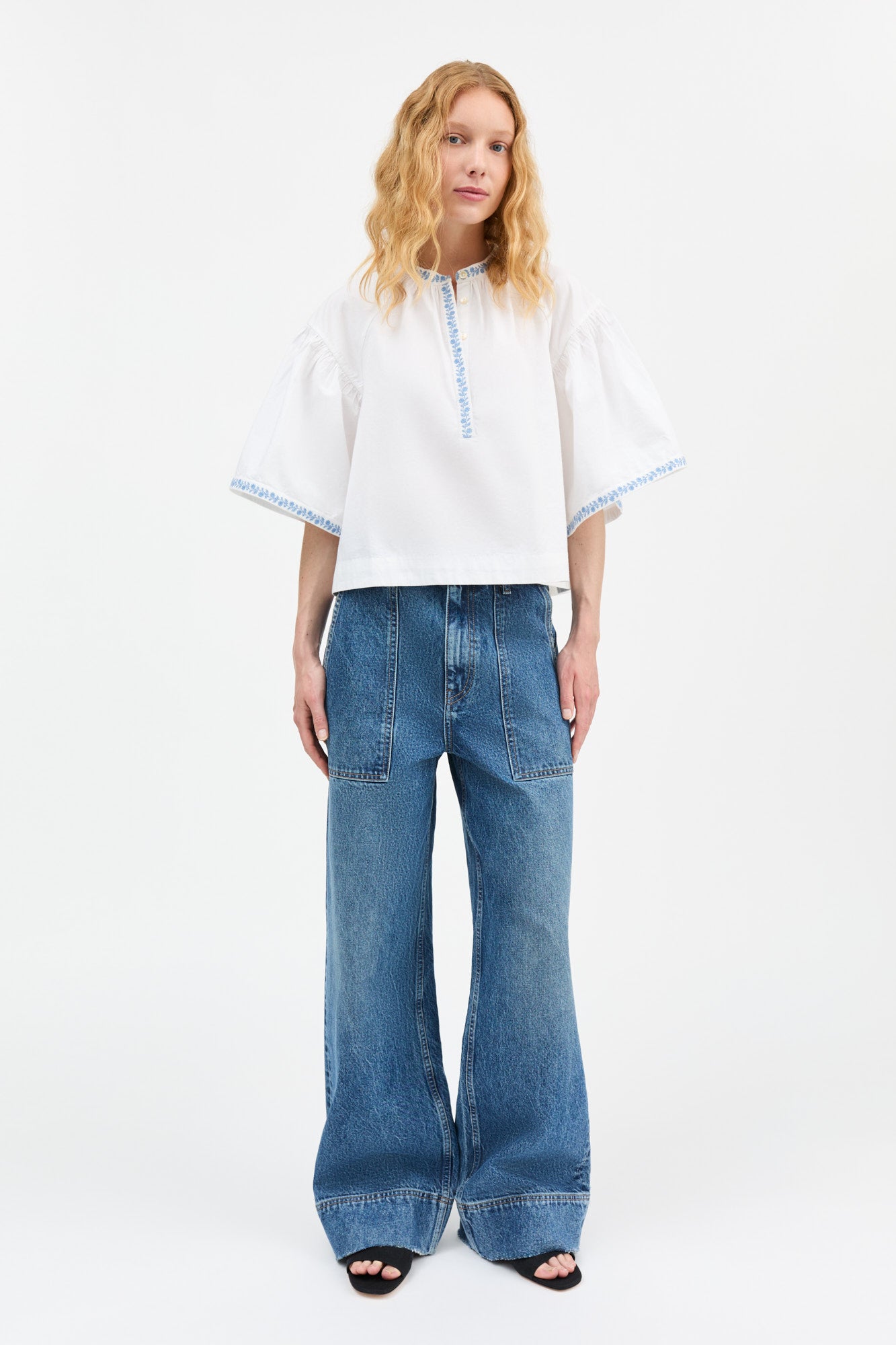 Skall Studio Bonne blouse Blouse Optic white