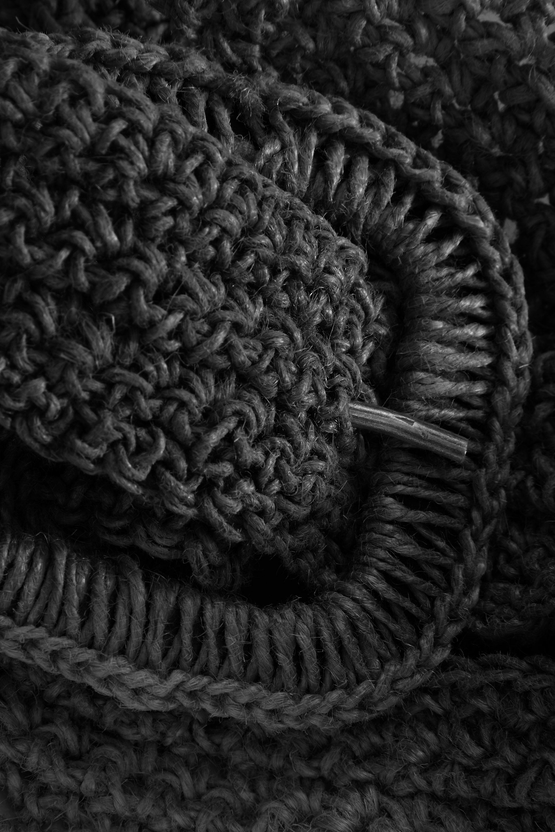 Skall Studio Carla straw belt Belt Black