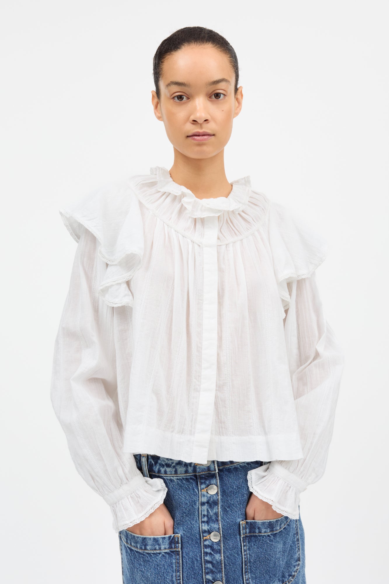 Skall Studio Clea shirt Shirt Optic white