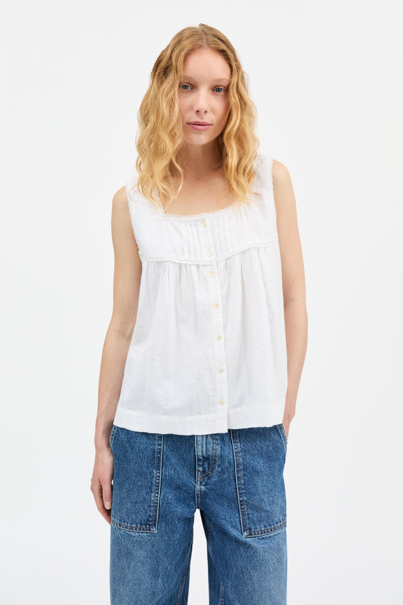 Skall Studio Clea top Top Optic white