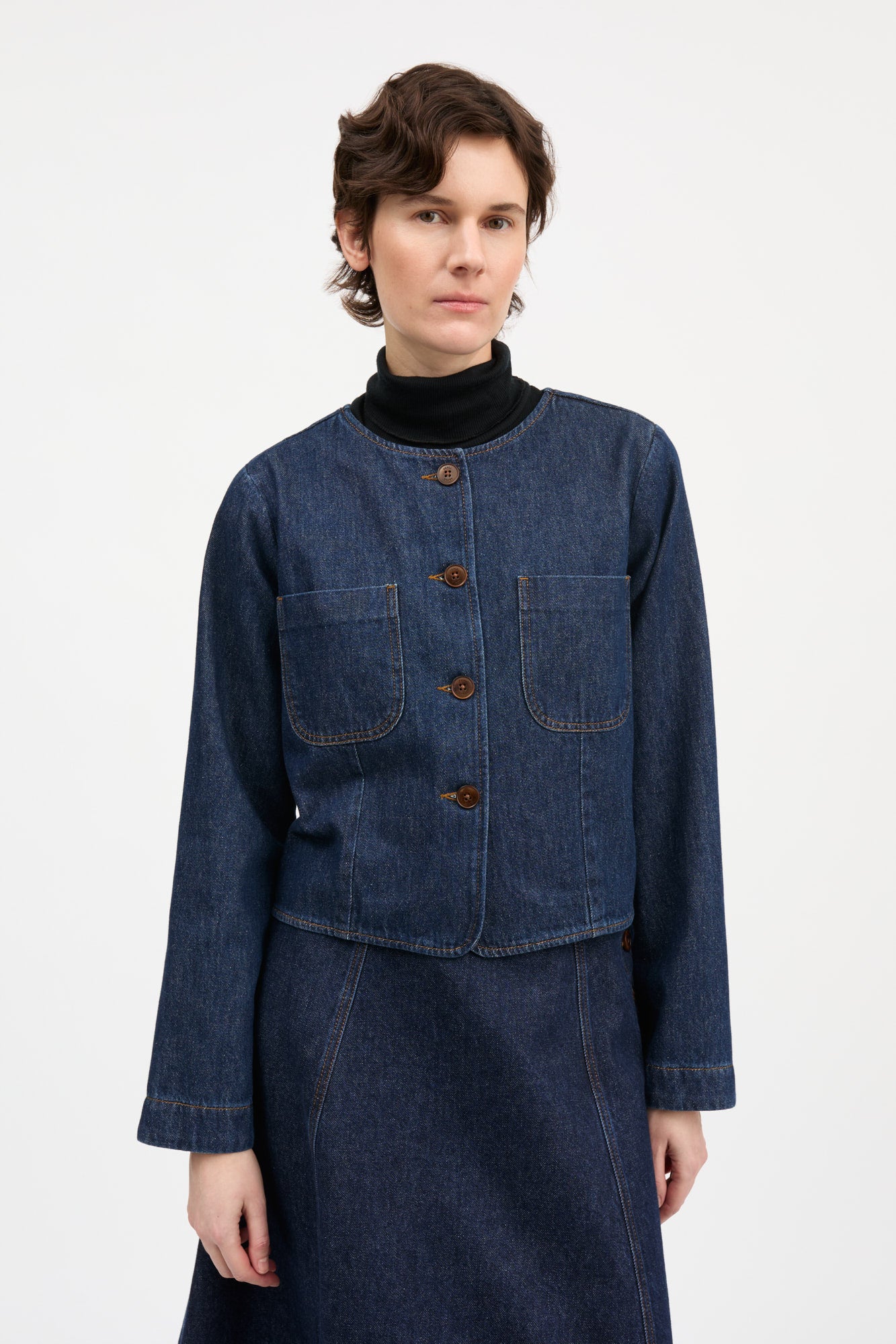 Skall Studio Clementine jacket Jacket Indigo blue