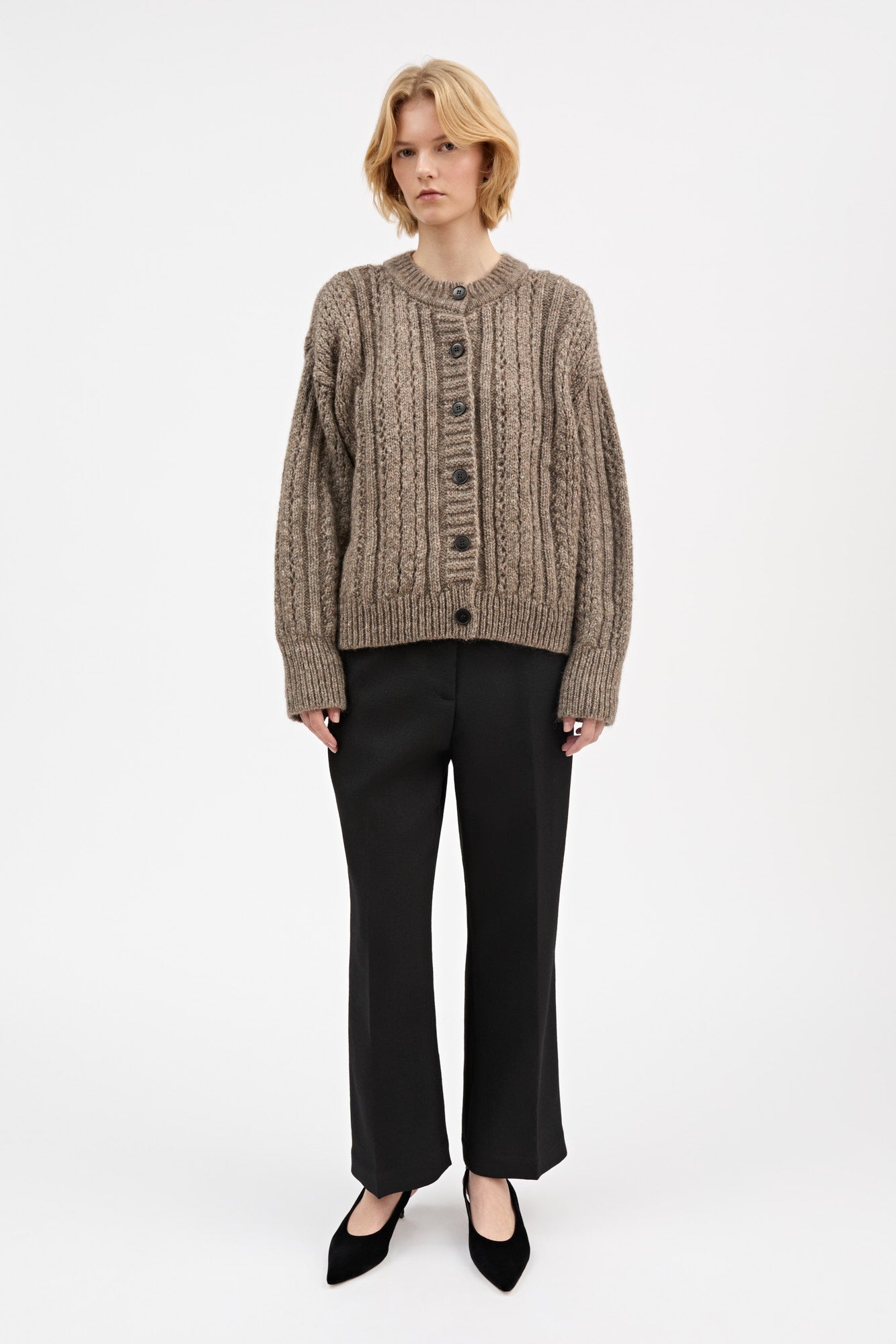 Skall Studio Dagmar cardigan Cardigan Light brown