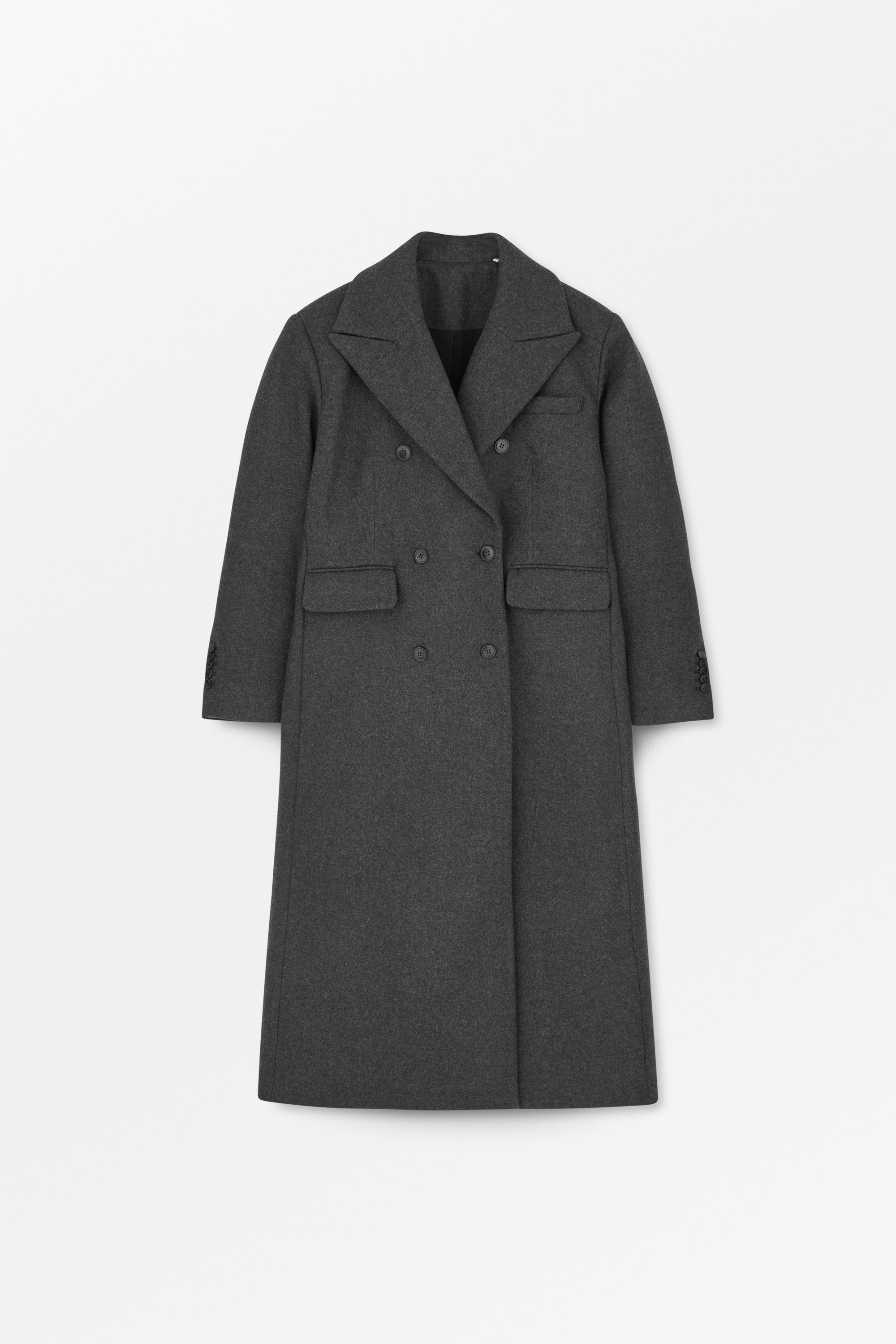 Skall Studio David coat Coat Dark Grey Melange