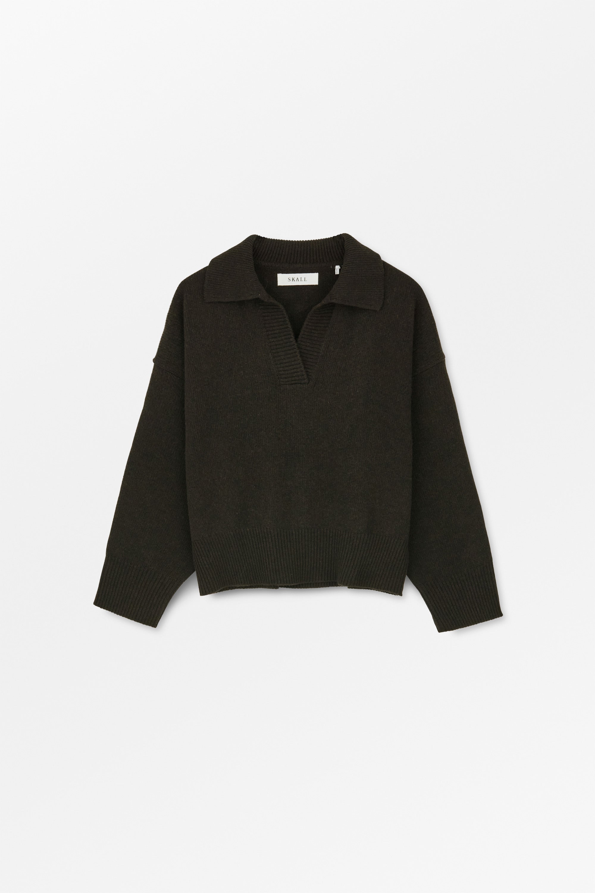 Skall Studio Dean V-neck jumper Jumper Deep brown