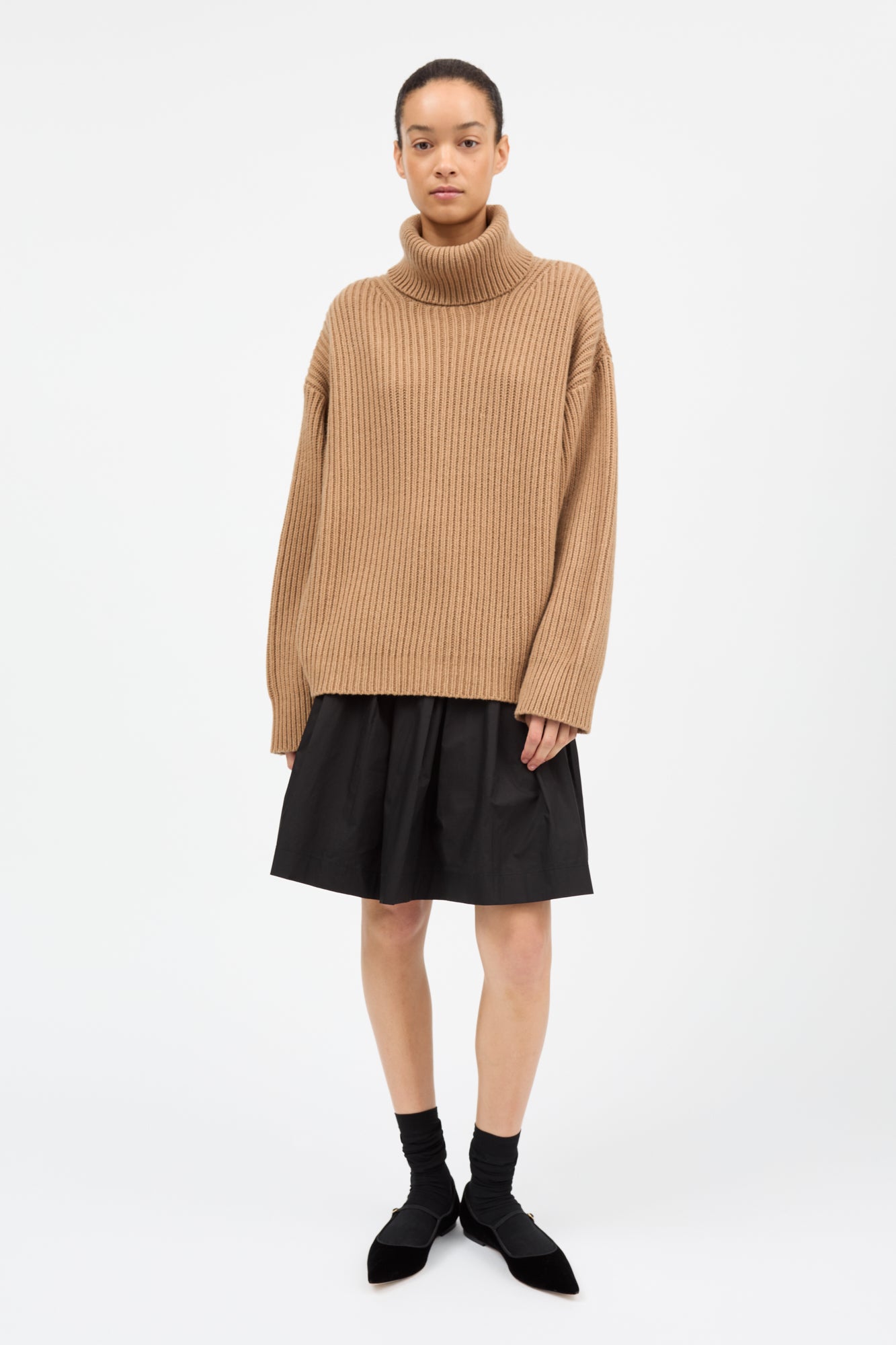 Skall Studio Diana T-neck jumper Jumper Camel