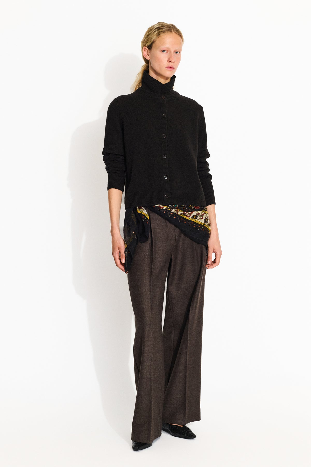 Skall Studio Diana cardigan Cardigan Dark brown