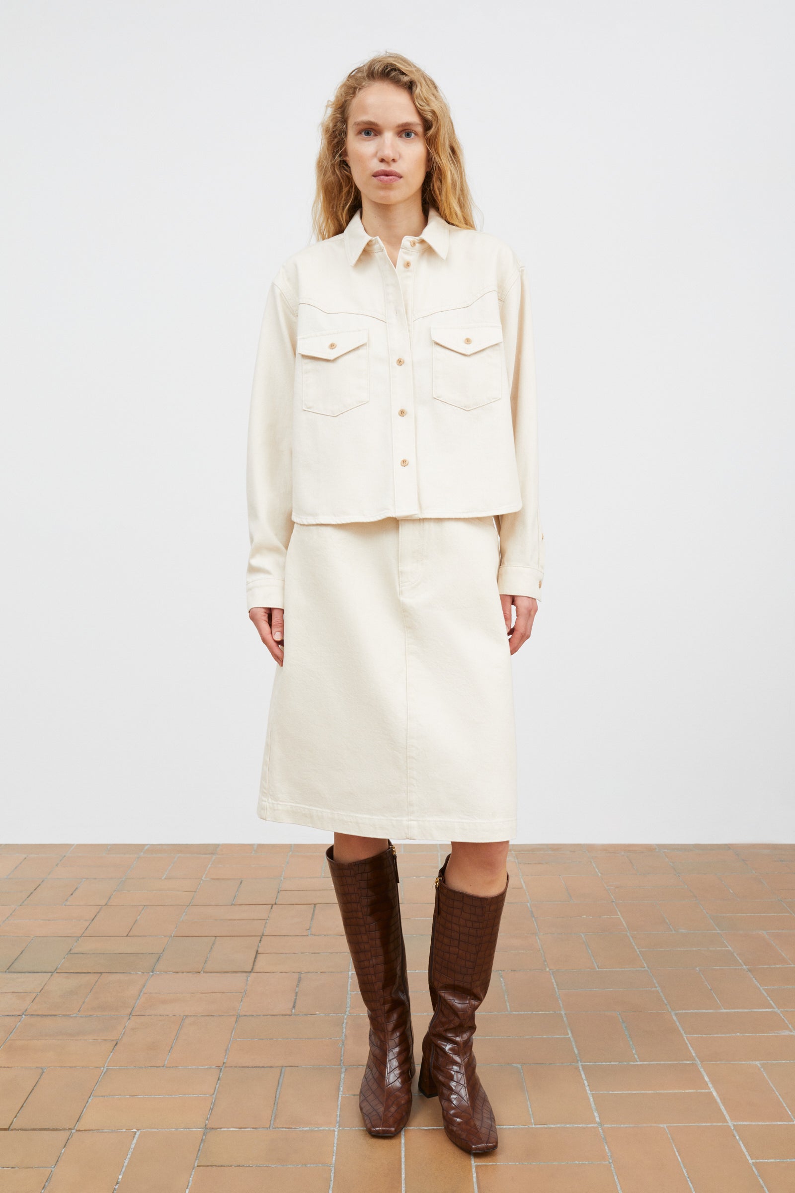 Skall Studio Dolly shirt Shirt Ecru