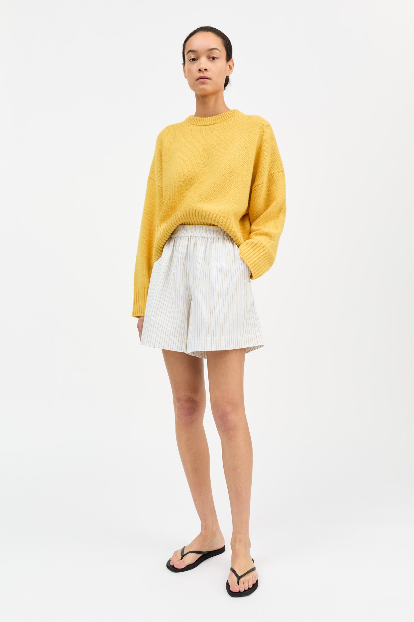 Skall Studio Edgar shorts Shorts Yellow/Blue stripe