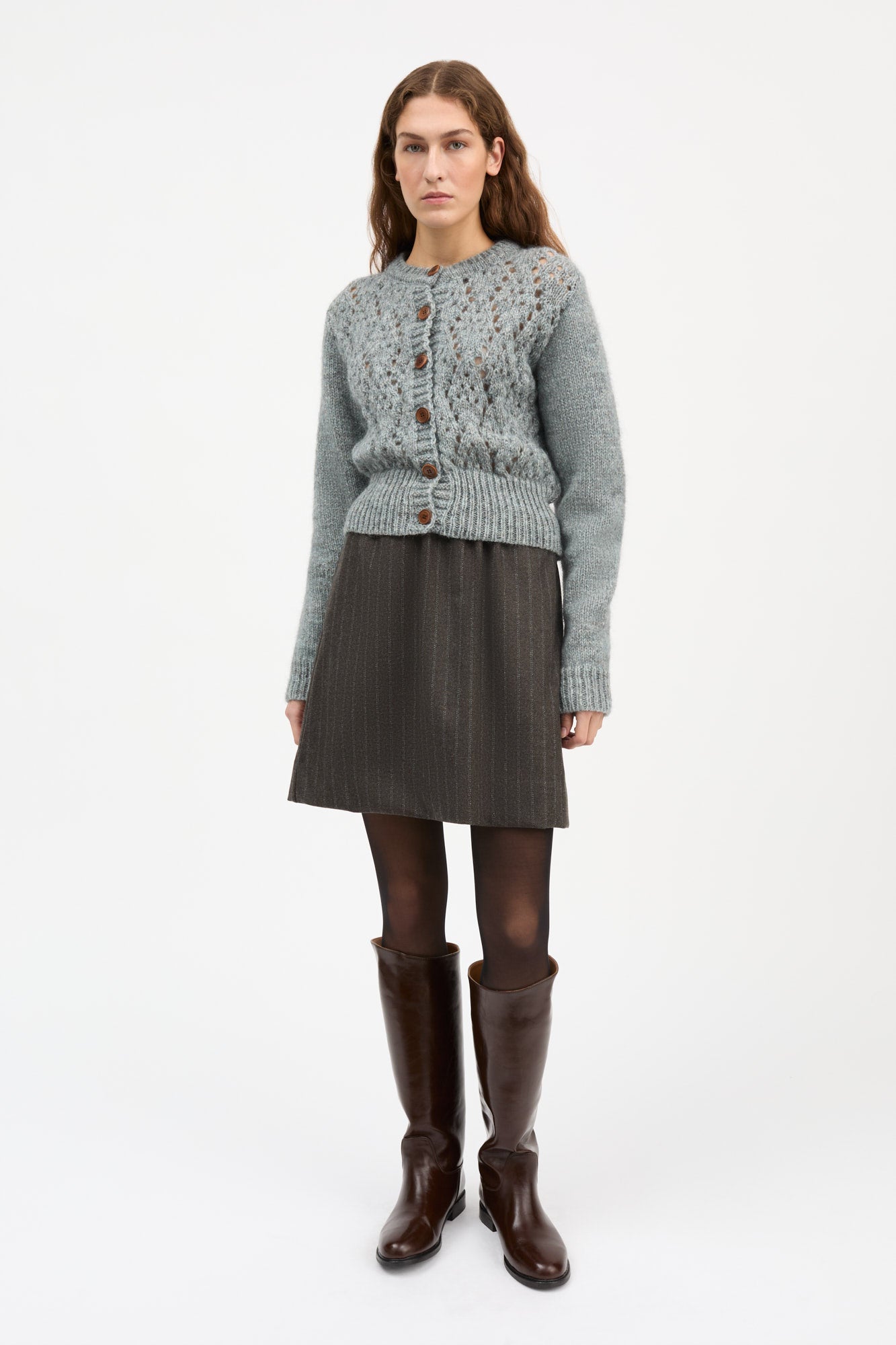 Skall Studio Elva cardigan Cardigan Stormblue