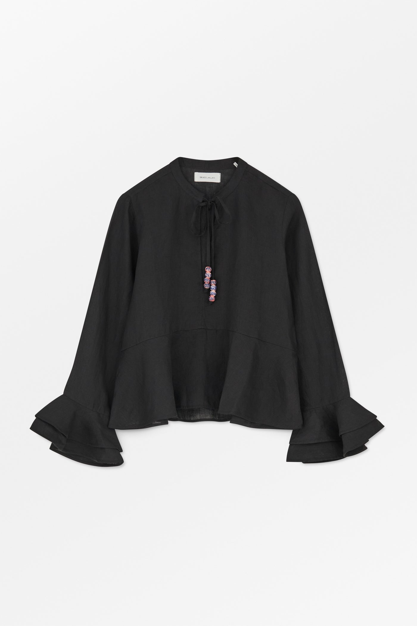 Skall Studio Frigga flounce shirt Shirt Black