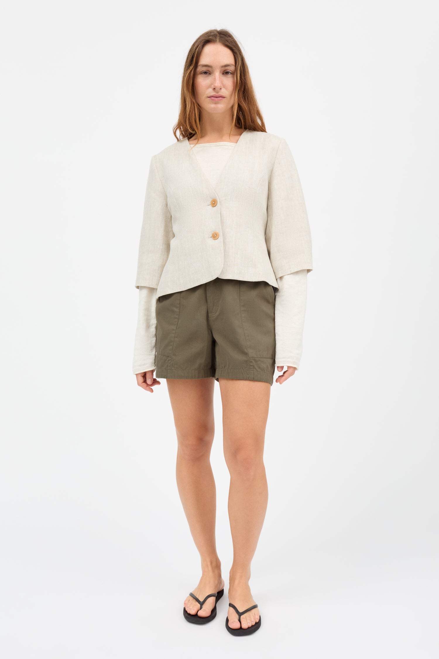 Skall Studio Garden shorts Shorts Khaki