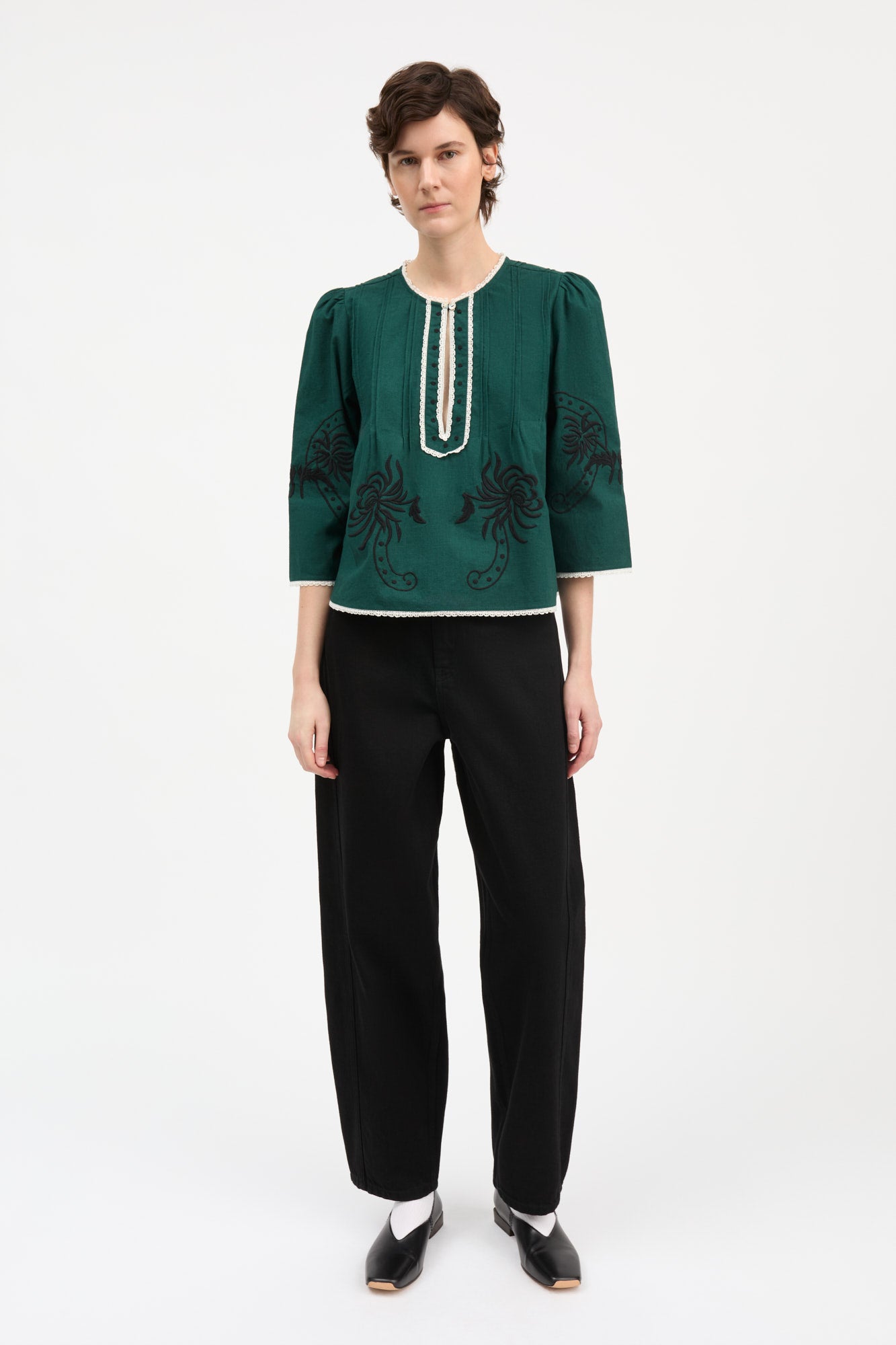 Skall Studio Irma blouse Blouse Deep green