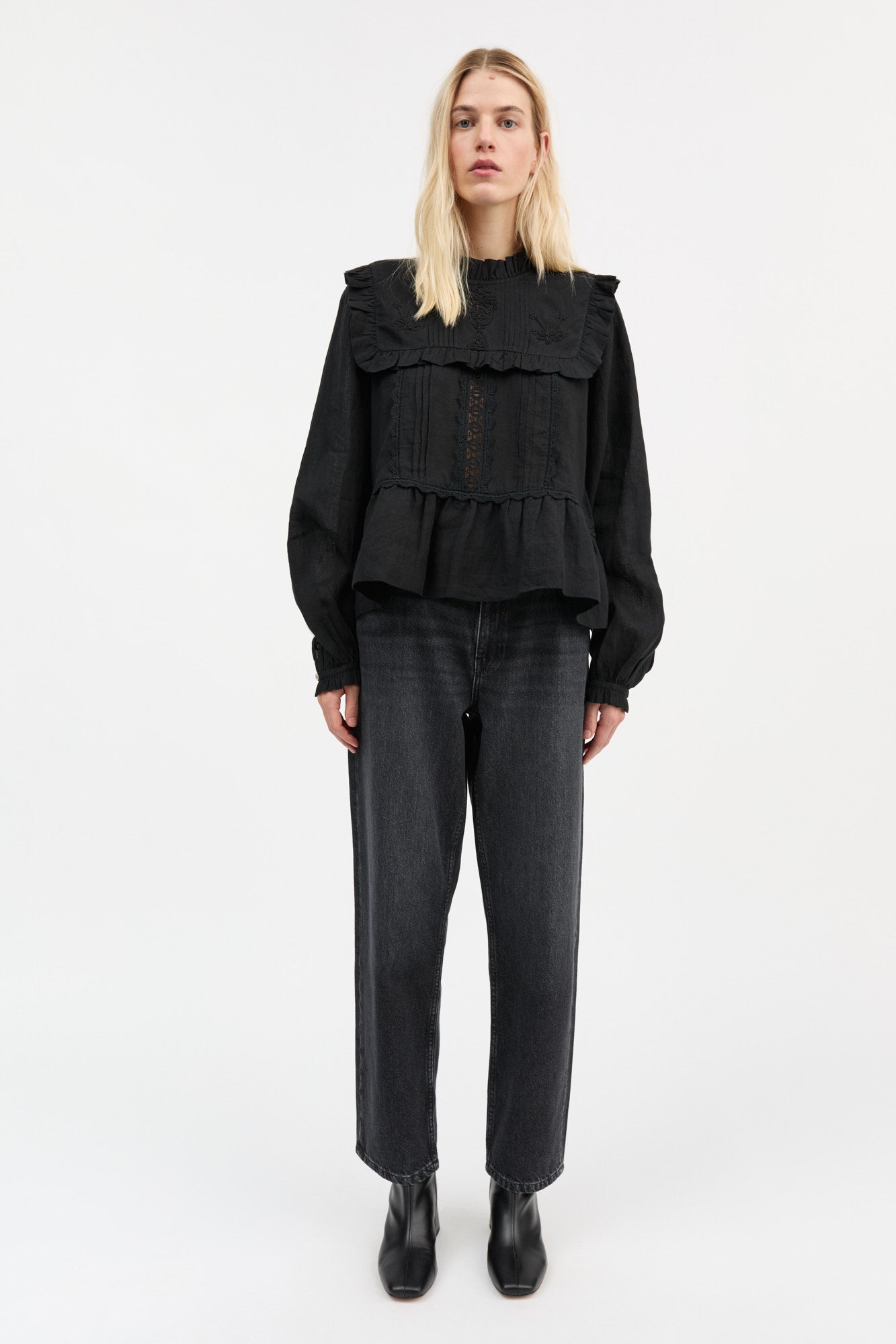 Skall Studio Jardin blouse Blouse Black