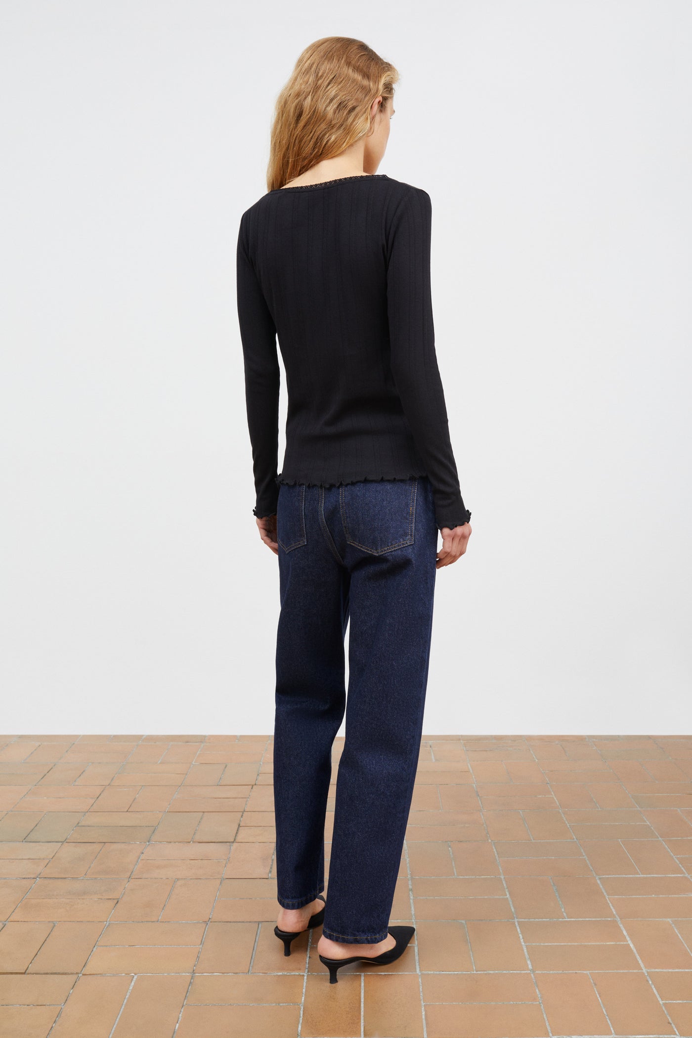 Skall Studio June V blouse Blouse Black