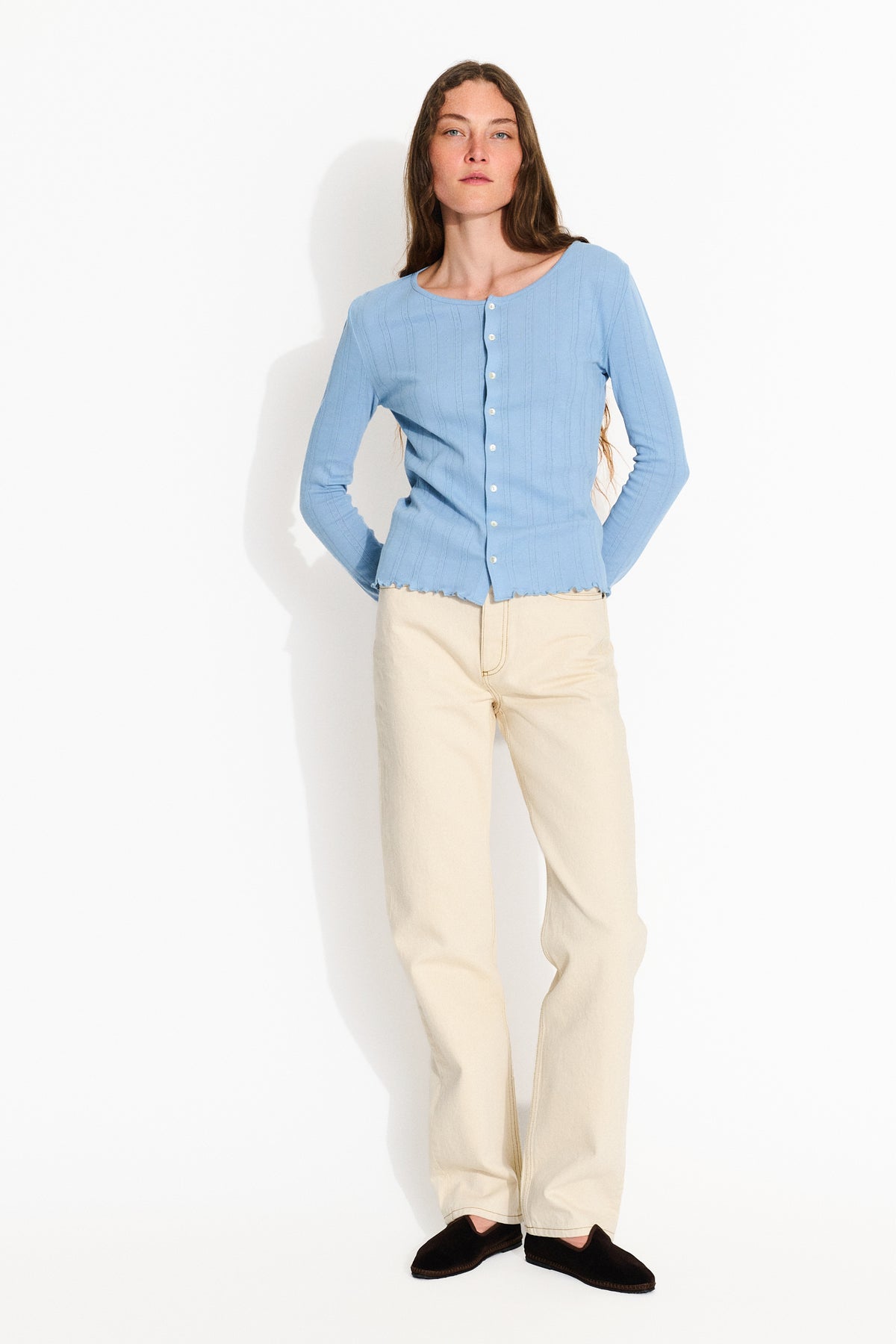 Skall Studio June cardigan Cardigan Blue whisper