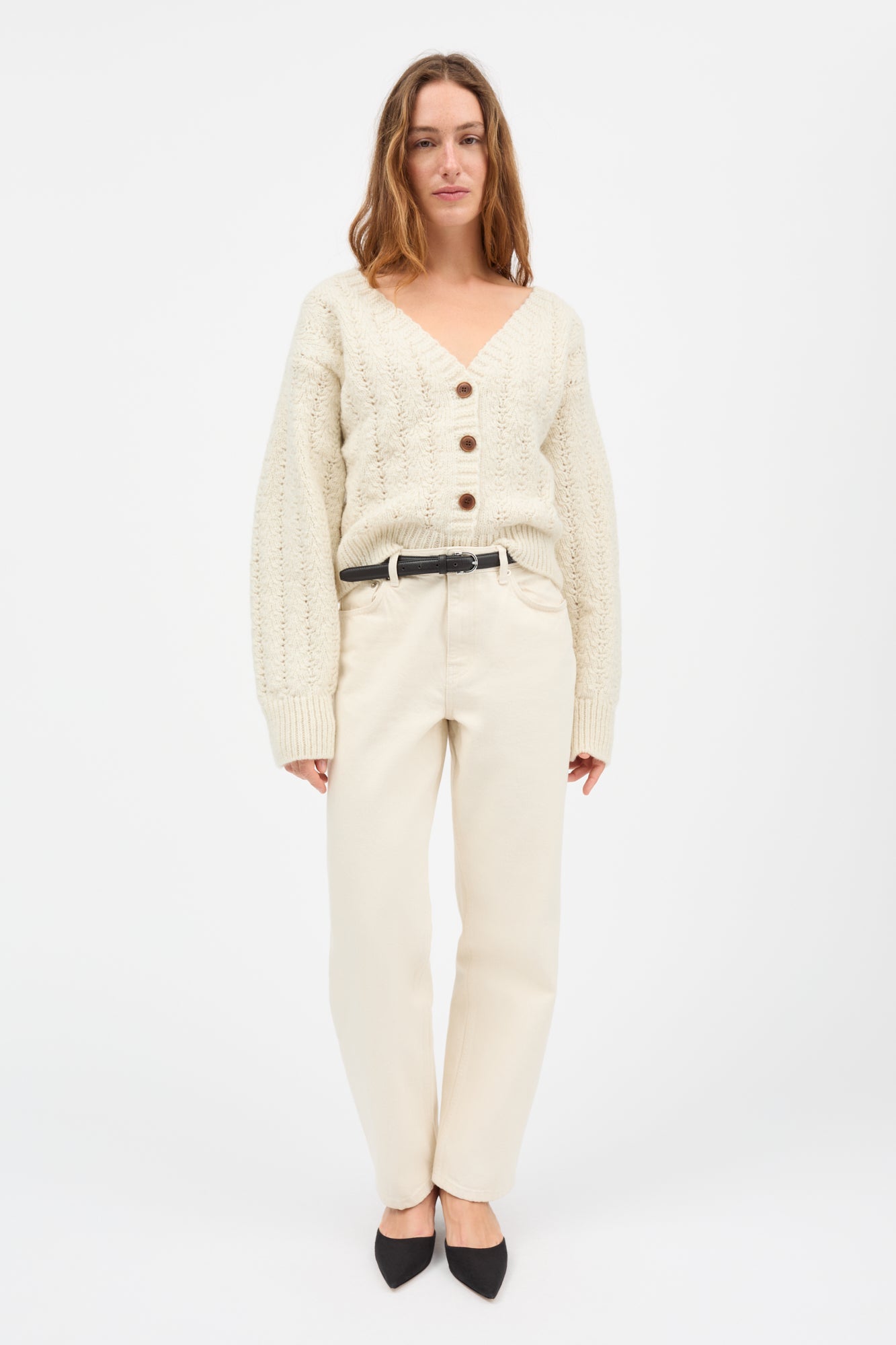Skall Studio Laurine cardigan Cardigan Off white