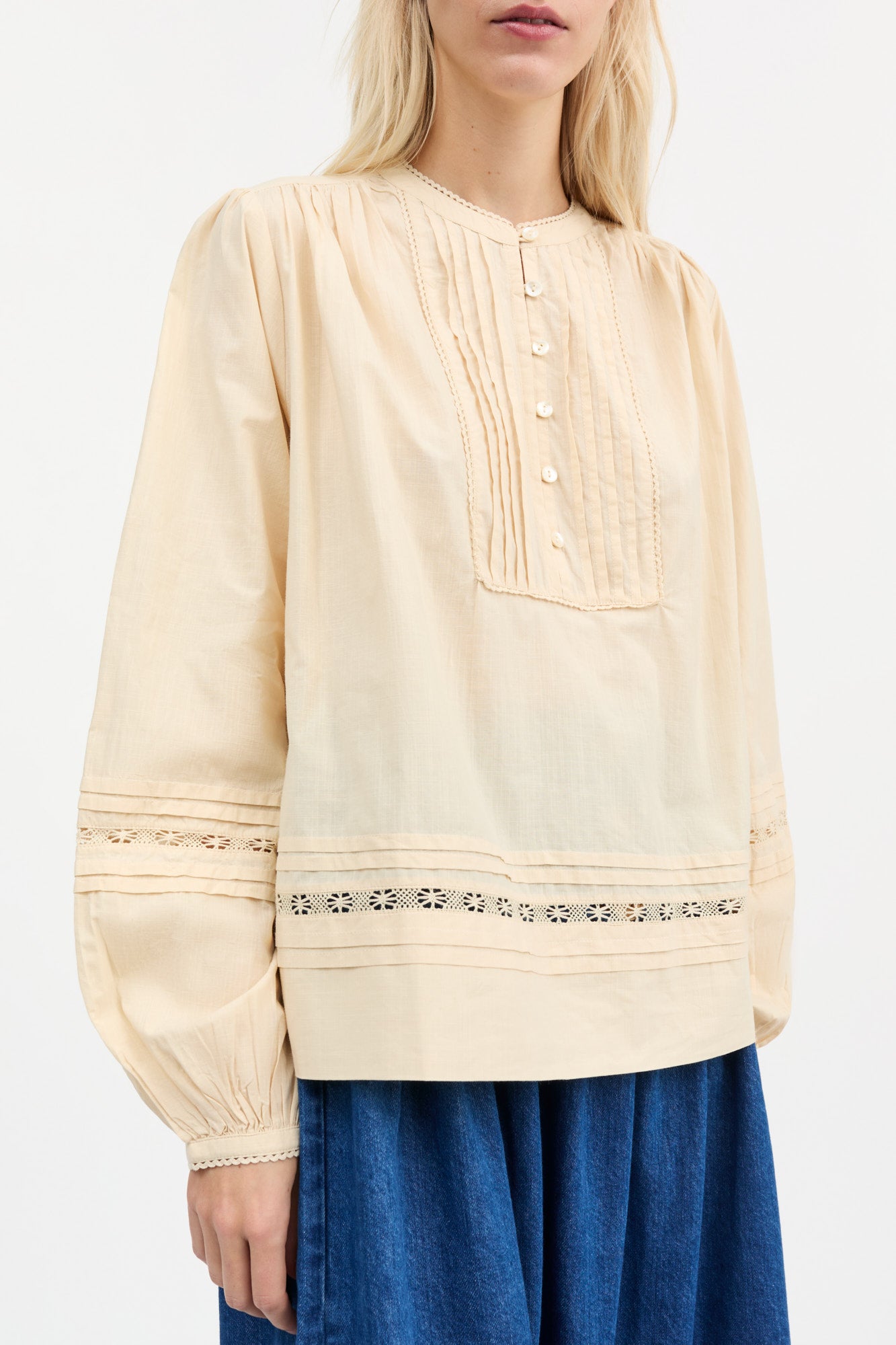 Skall Studio Leaf shirt Shirt Antique beige