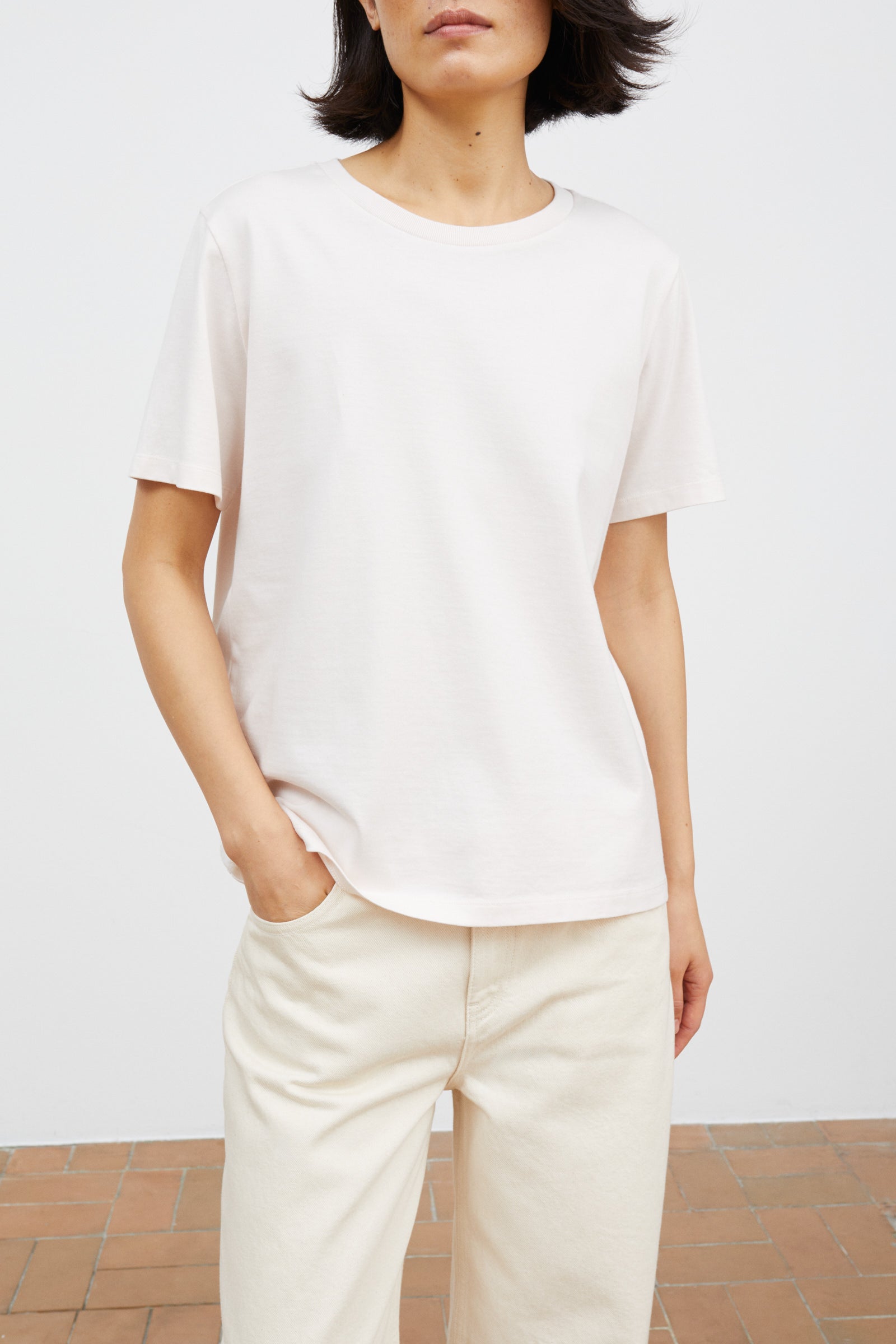 Skall Studio Loui regular tee Tee Pale pink