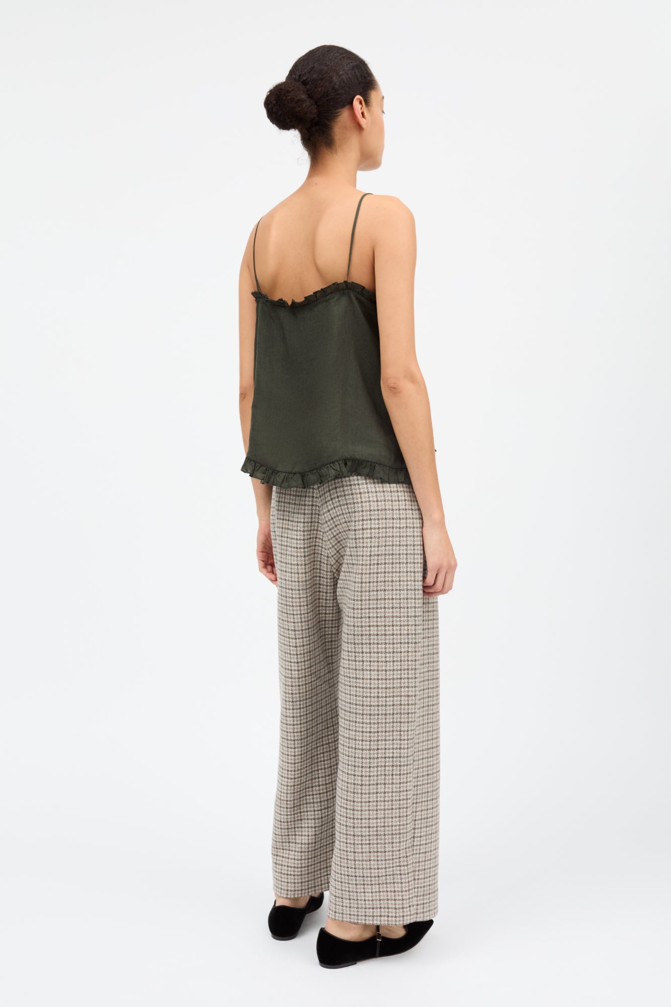 Skall Studio Madeleine cami top Top Dark pine