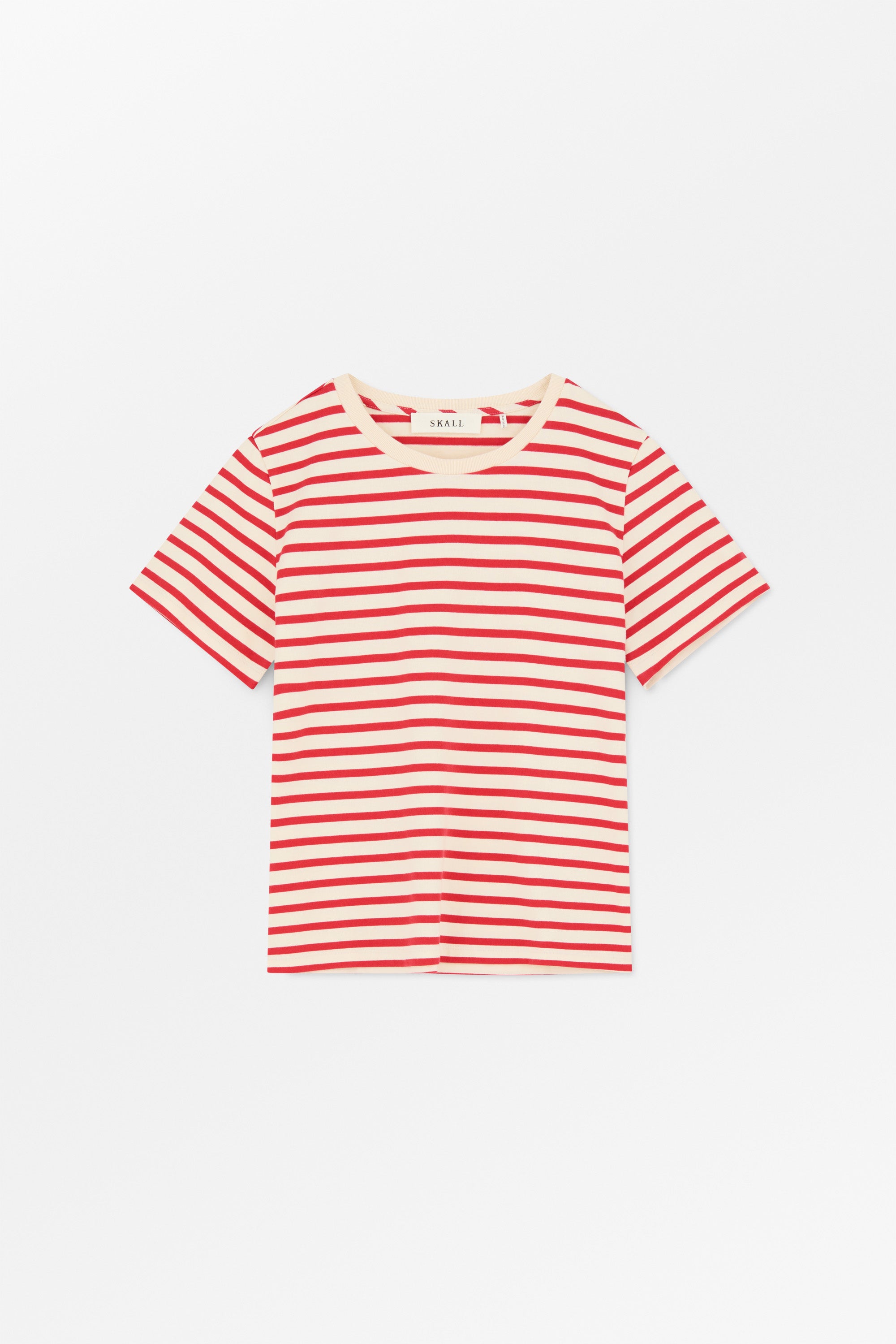 Skall Studio Marron regular tee Tee Off white/Red stripe