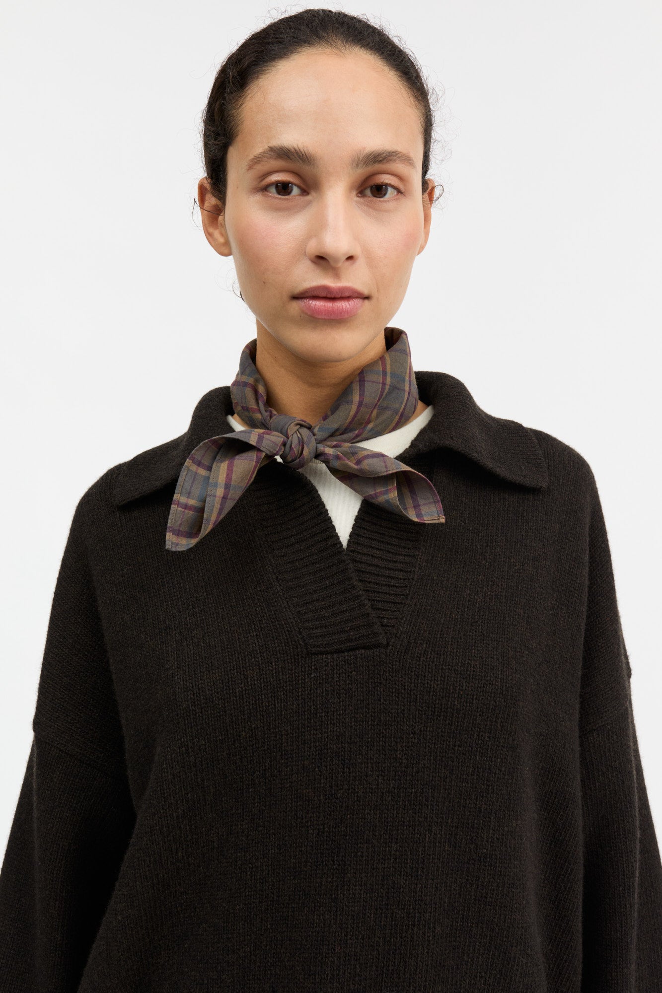 Skall Studio Pluie scarf Scarf Green/Red check