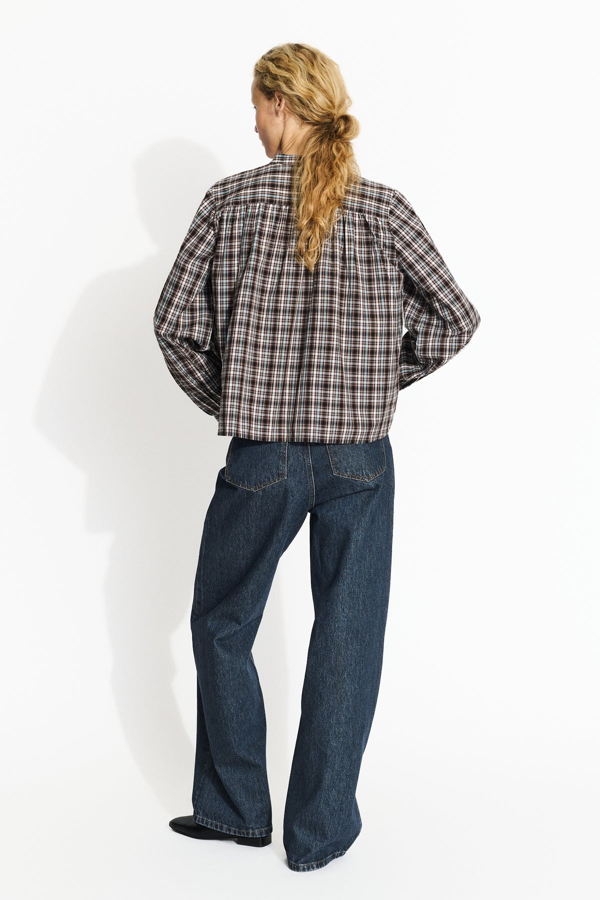 Skall Studio Ritu shirt Shirt Brown/Blue check