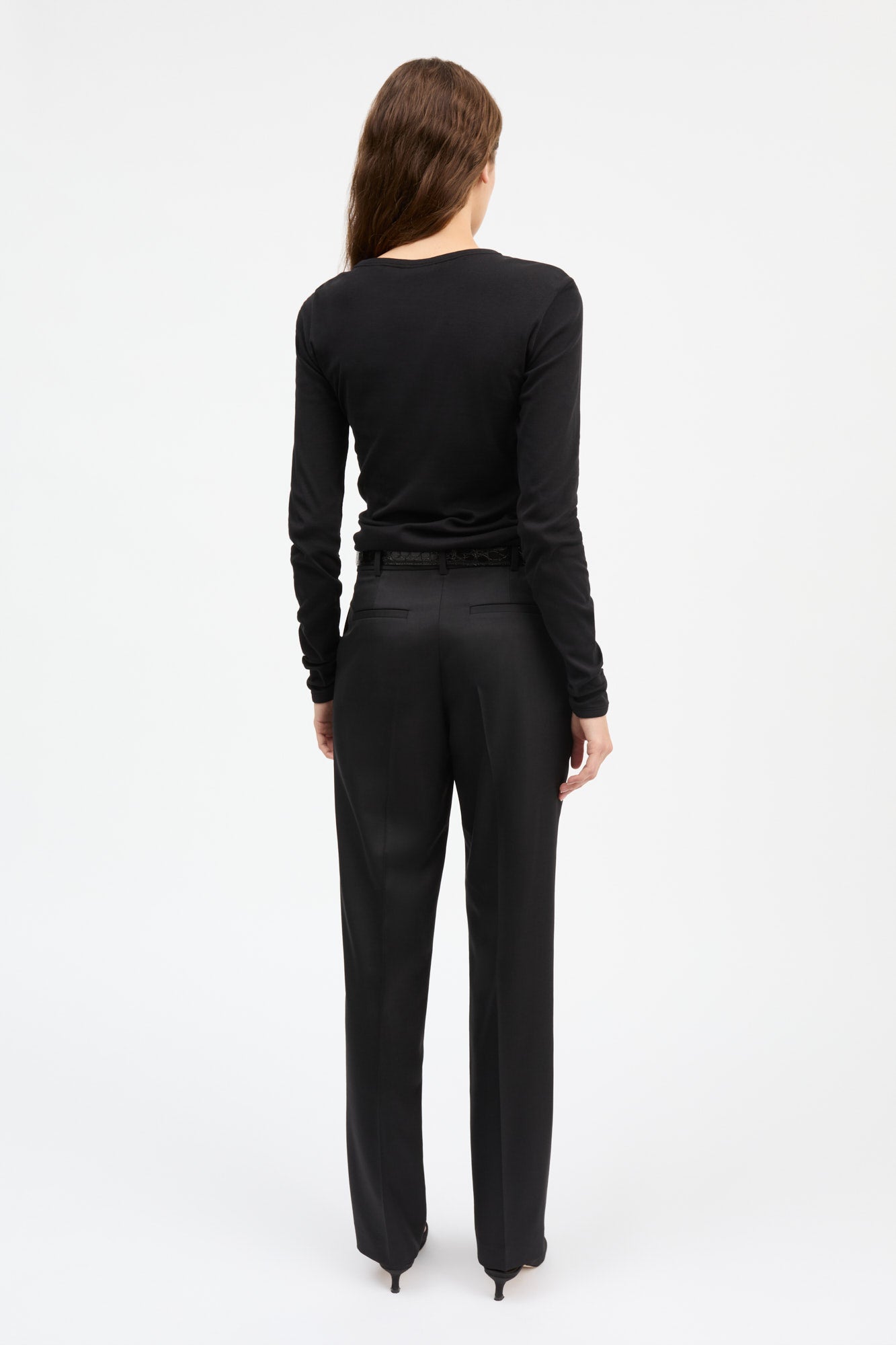 Skall Studio Seventies o-neck blouse Tee Black