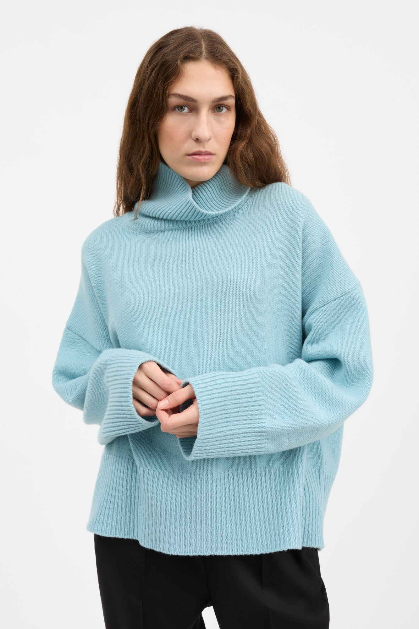 Skall Studio Silene t-neck Turtleneck Aqua
