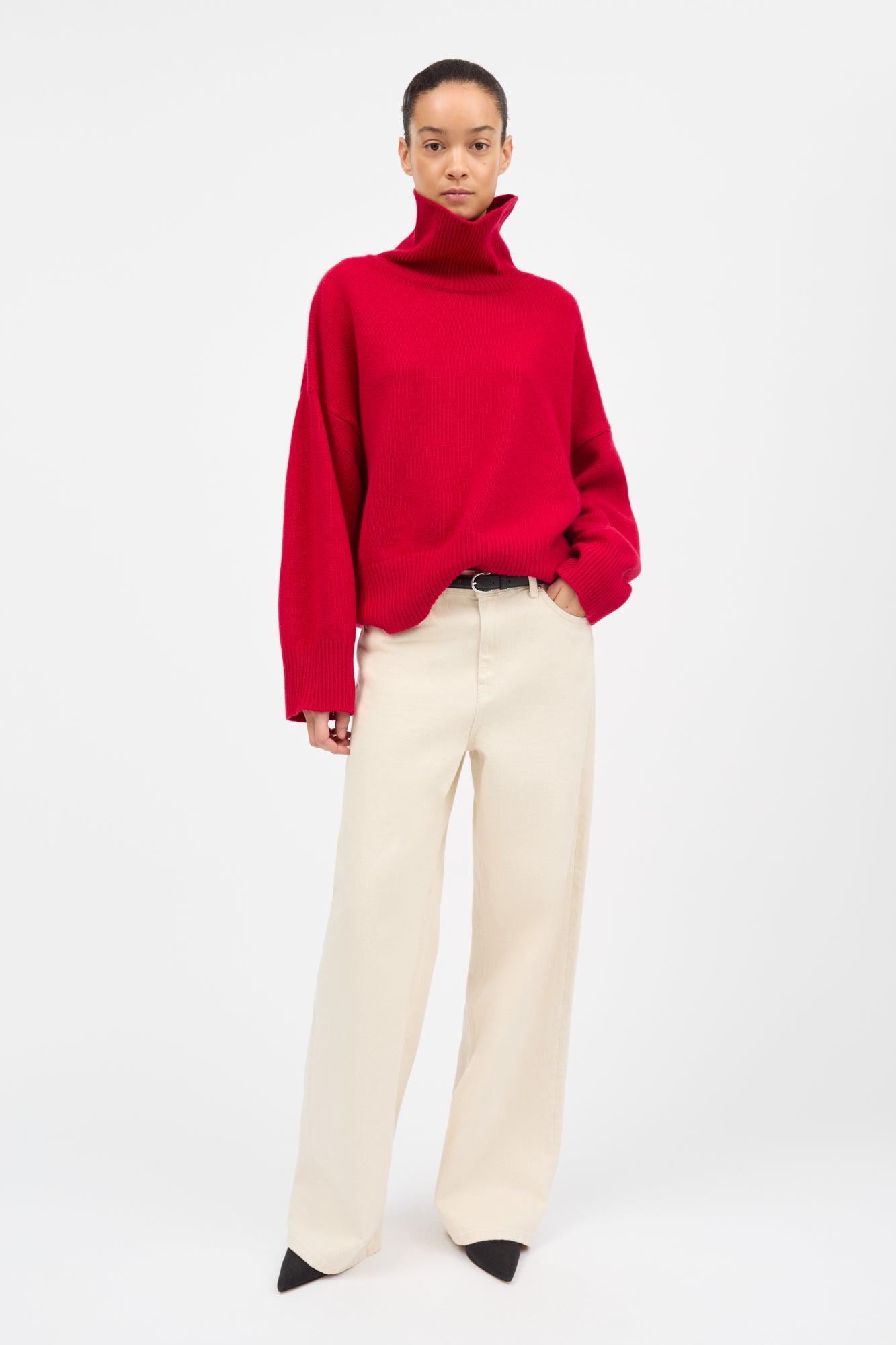 Skall Studio Silene t-neck Turtleneck Aurora red