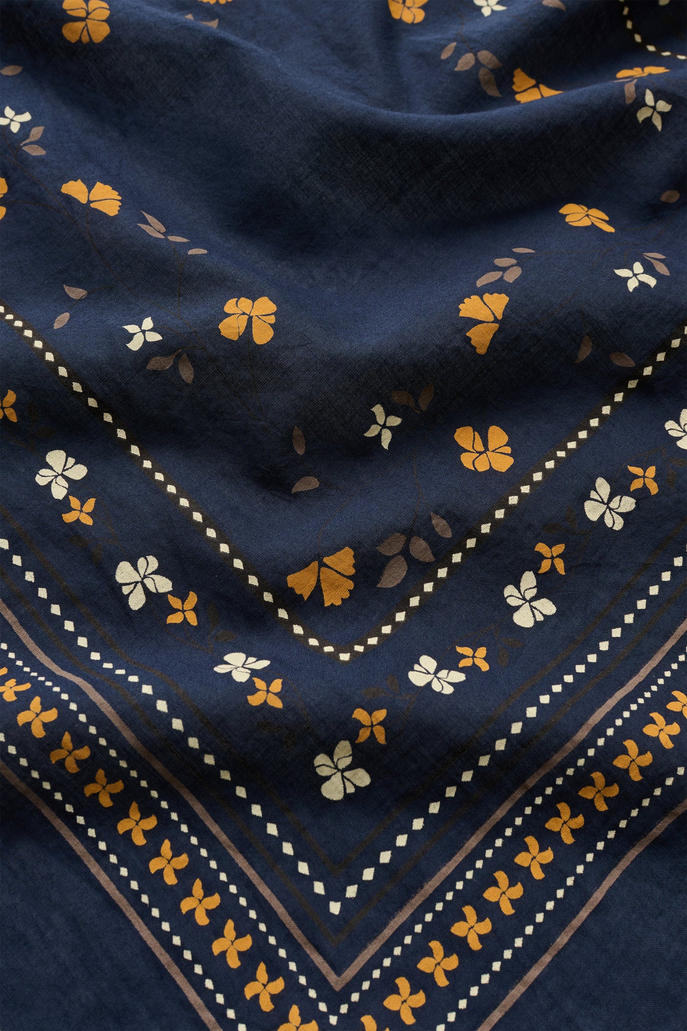 Skall Studio Skall floral scarf 55x55 Scarf Midnight navy