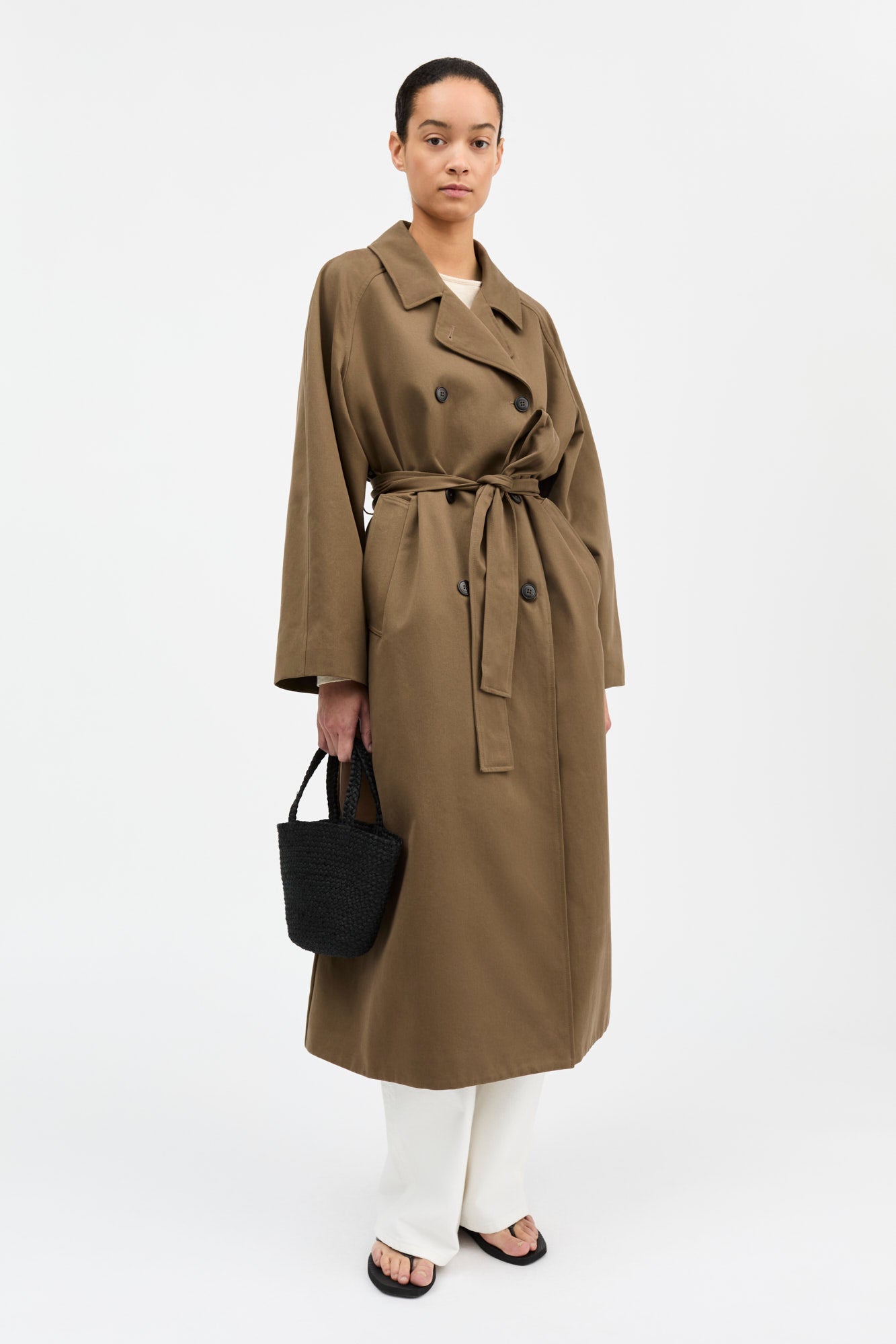 Skall Studio Spring coat Coat Brown