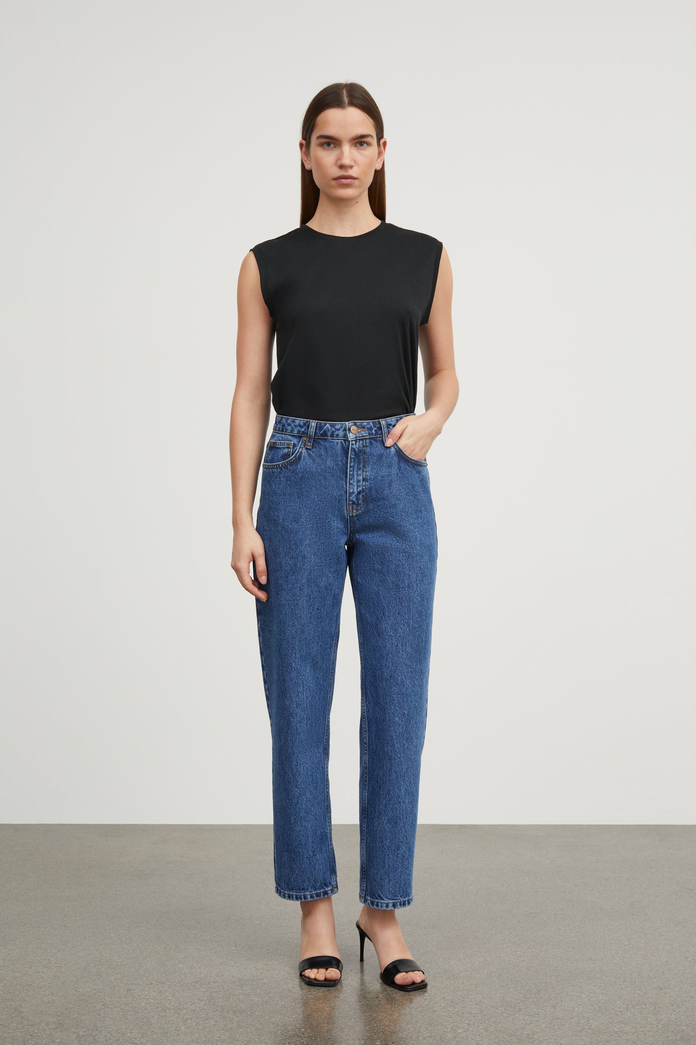 Skall Studio Allison cropped jeans Jeans Mid blue