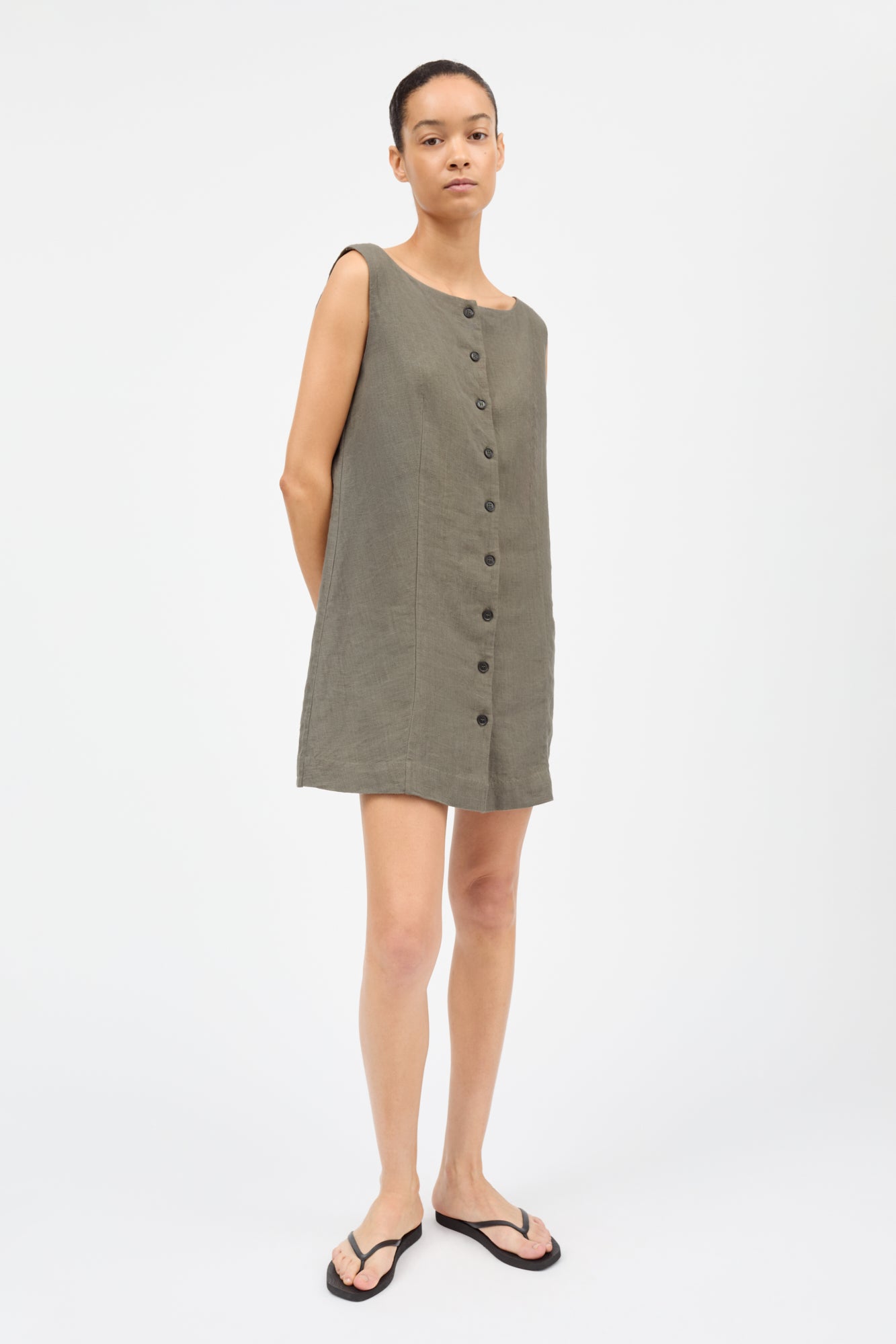 Skall Studio Vetiver dress Dress Khaki